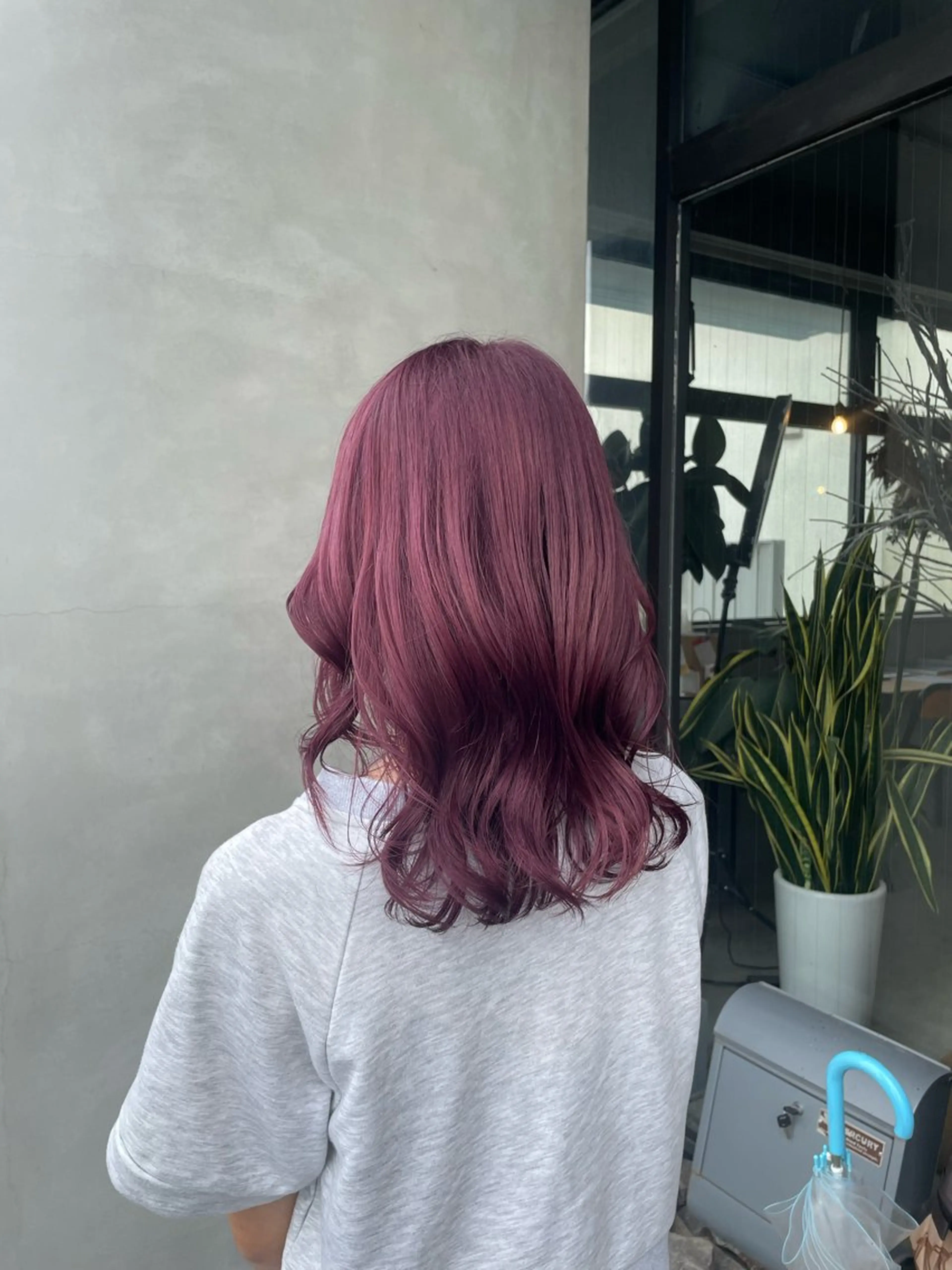 セミロング カラー 艶髪/透明感カラー/ 韓国/nonokaのヘアスタイル