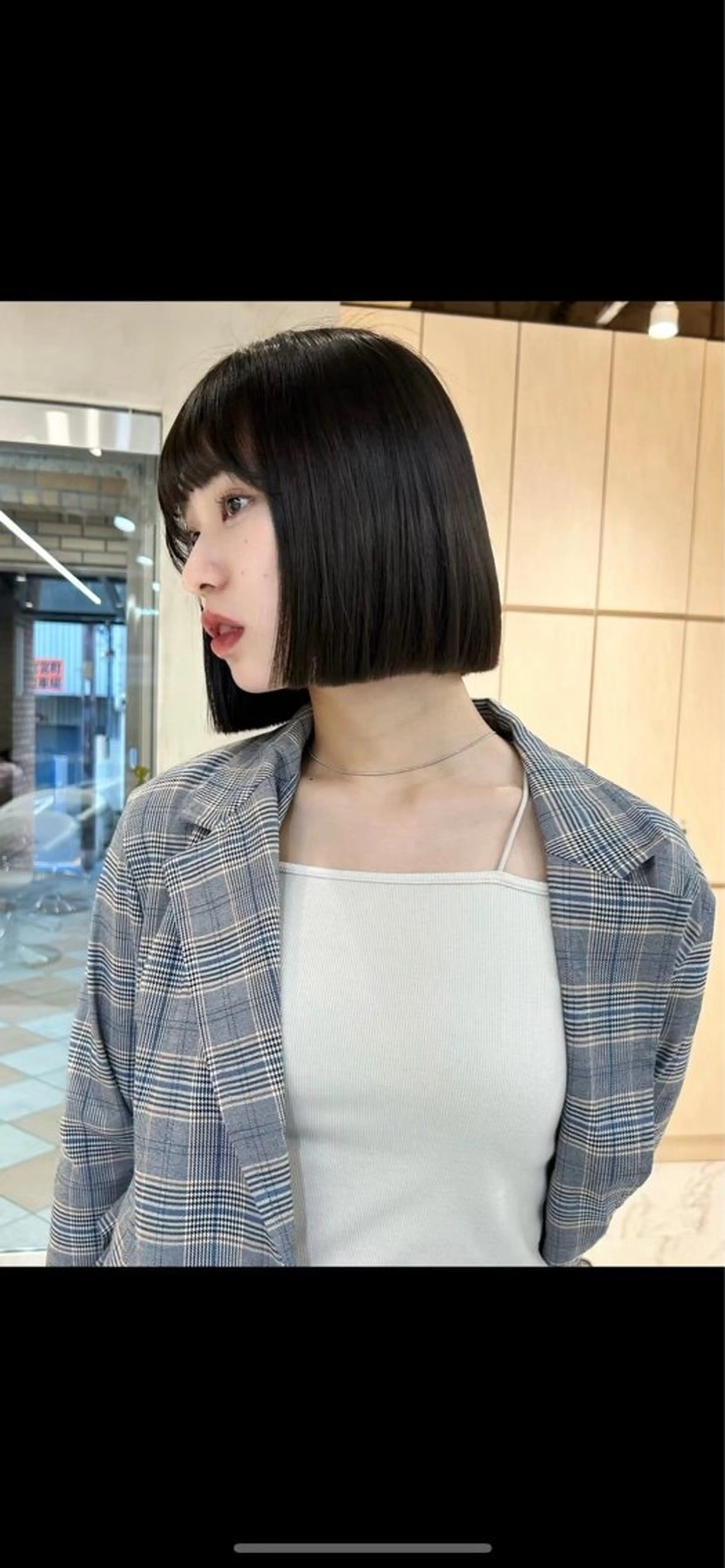ショート 切りっぱなしボブ ボブ ♥️似合わせボブ/ 縮毛矯正/大和田拓夢のヘアスタイル