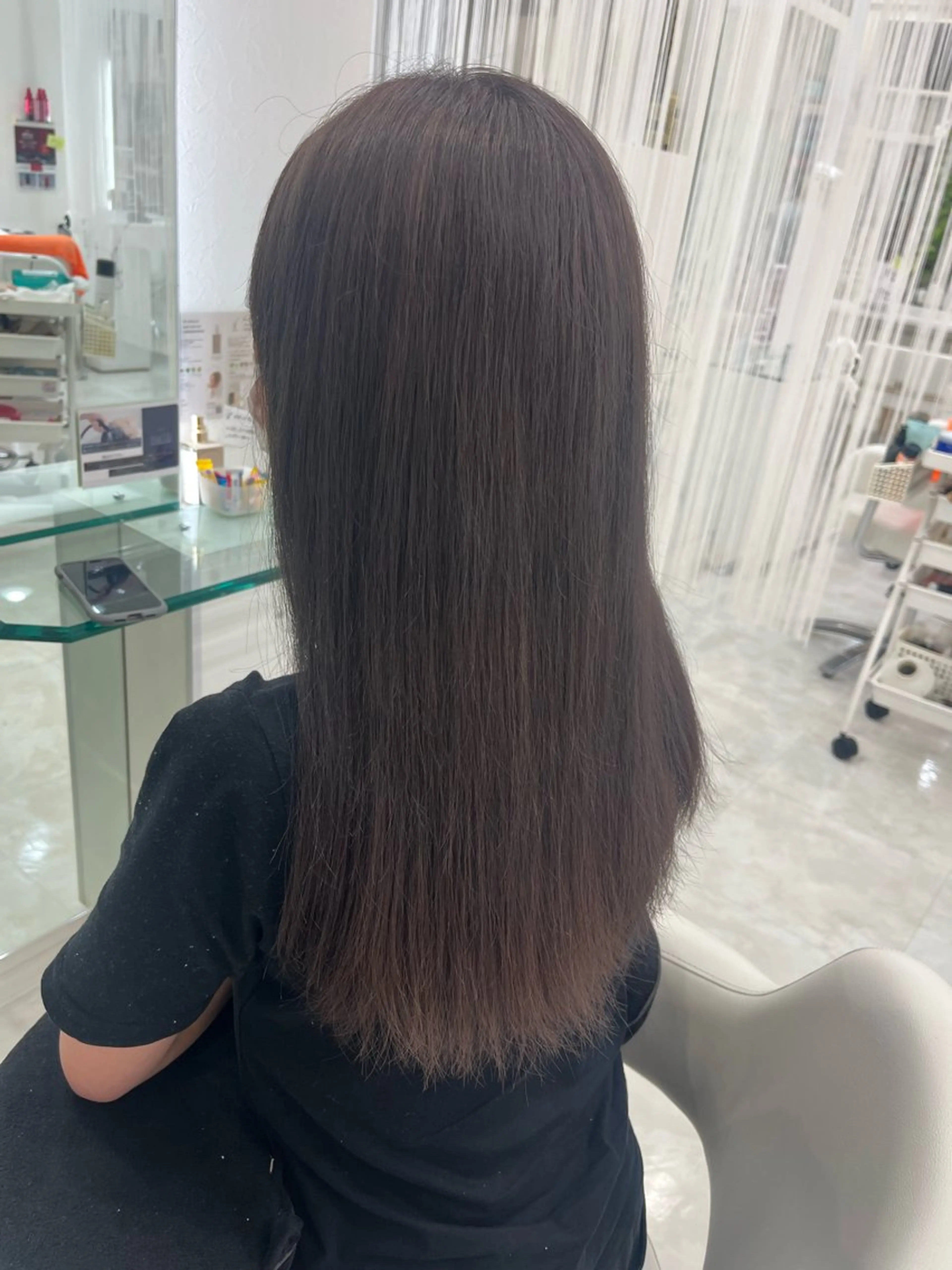 ロング カラー グレージュ カット ヘアカラー 山森 大地のヘアスタイル