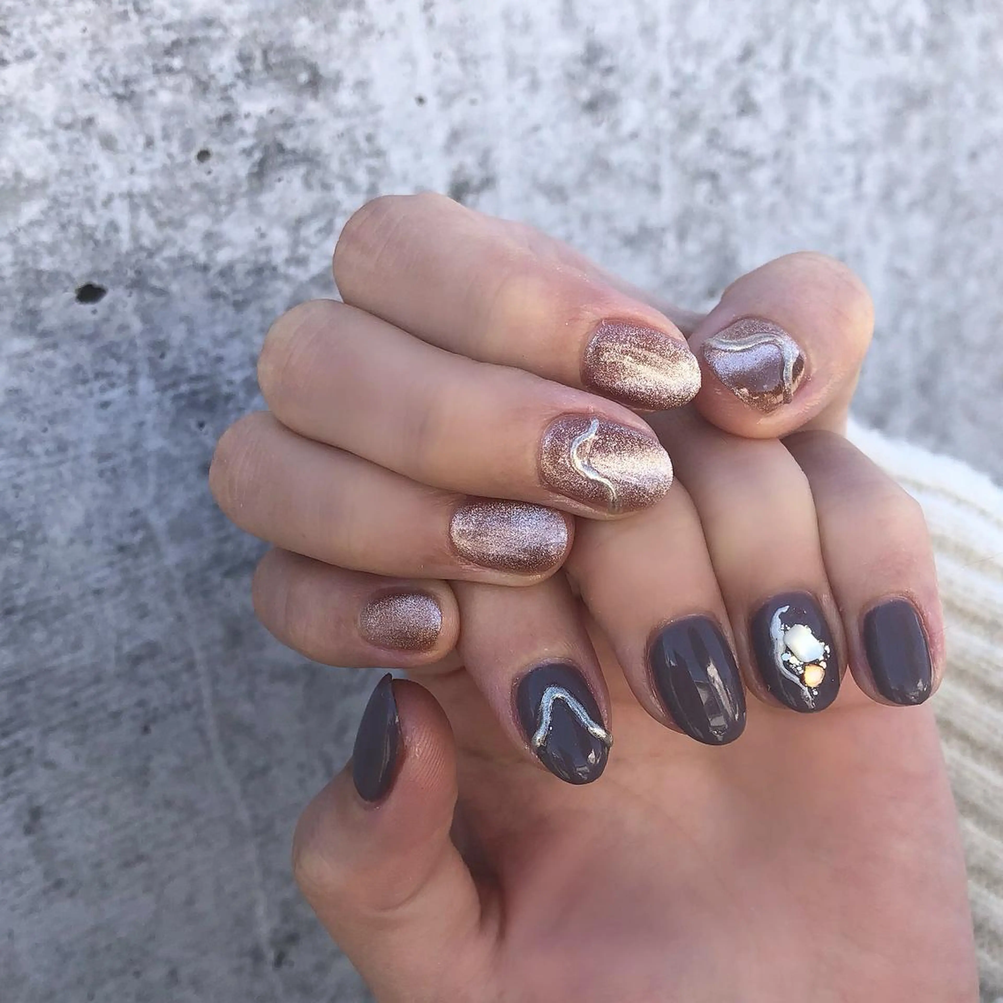 ネイル ジェルネイル ニュアンスネイル パラジェル ハンドネイル puna nailのネイルデザイン