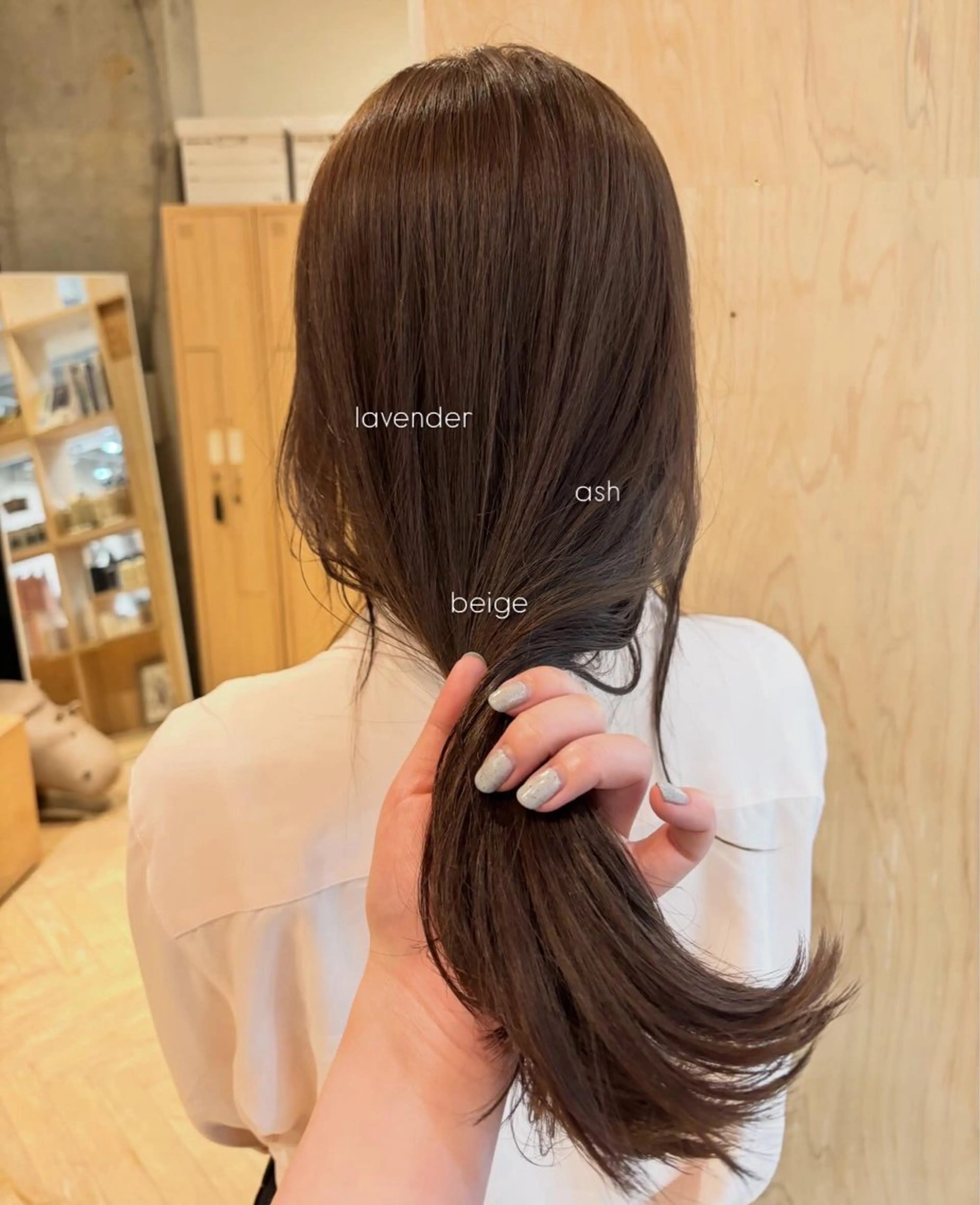 セミロング ヘアカラー トリートメント 透明感カラー🤎/ ツヤカラー/さくらのヘアスタイル