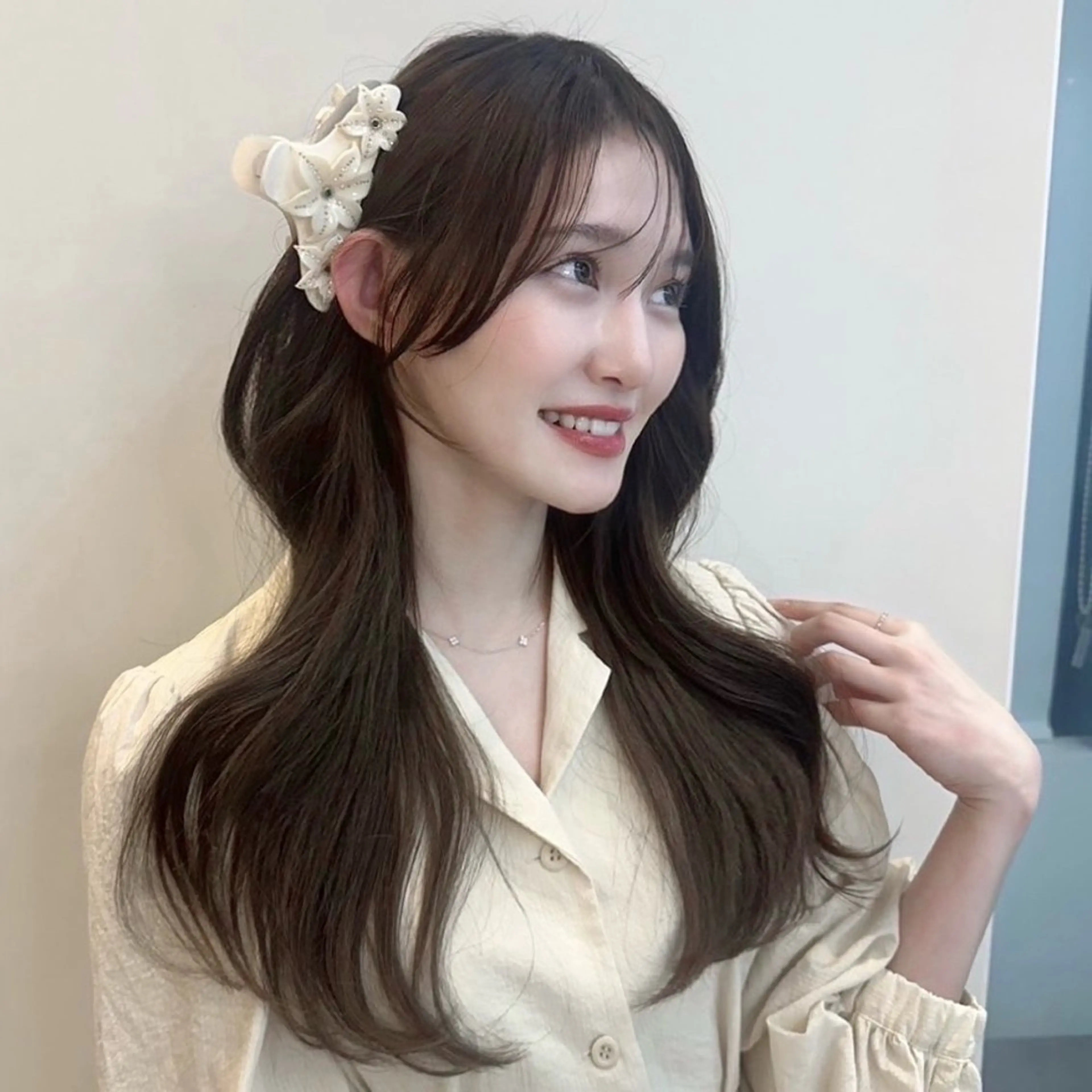 ロング ヘアカラー 韓国レイヤー/艶髪/ manami🥣のヘアスタイル