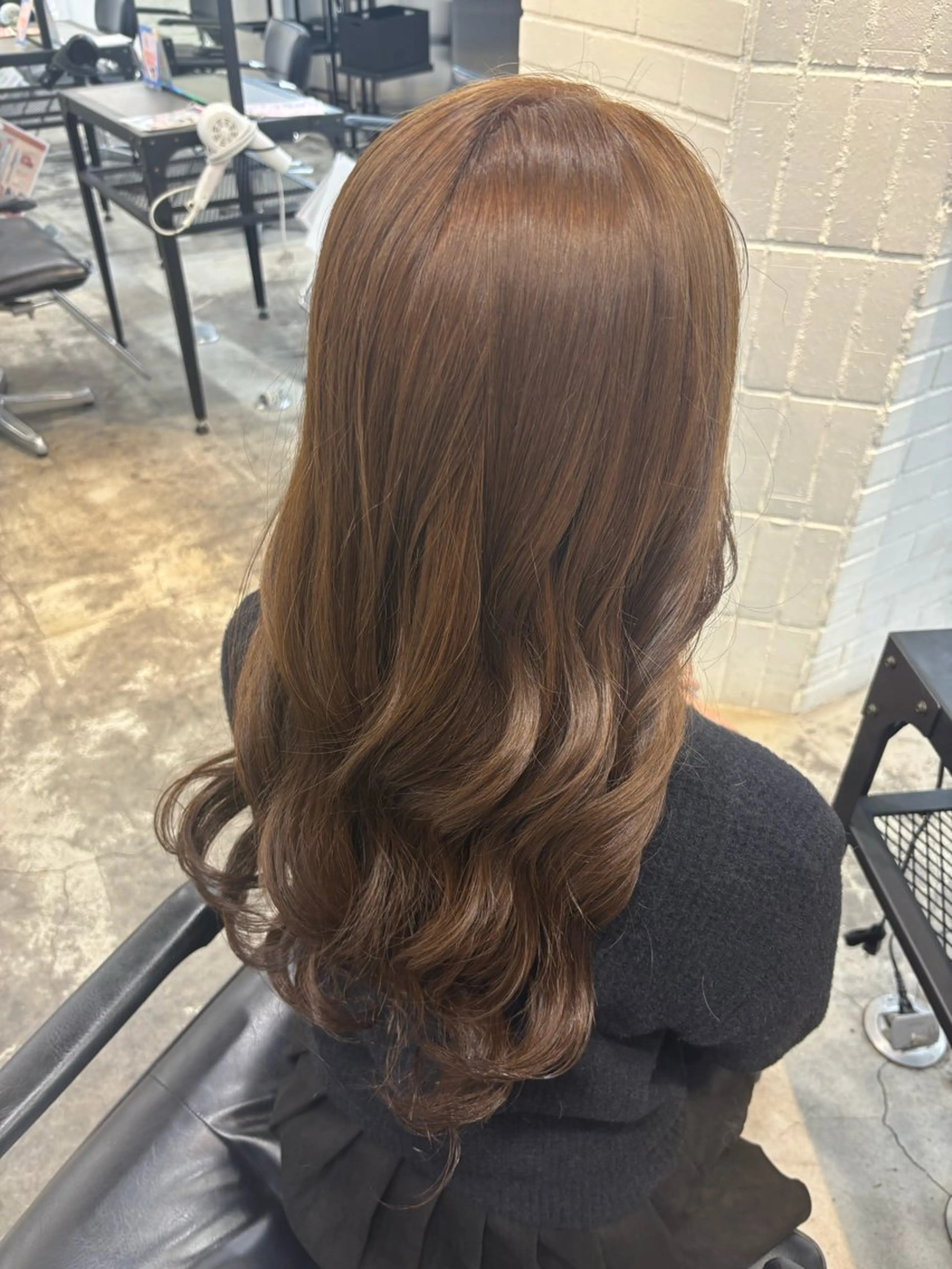 ロング カラー ヘアアレンジ ブラウンカラー ヘアカラー トリートメント ダメージレス艶髪 🦋MISAKI🦋のヘアスタイル