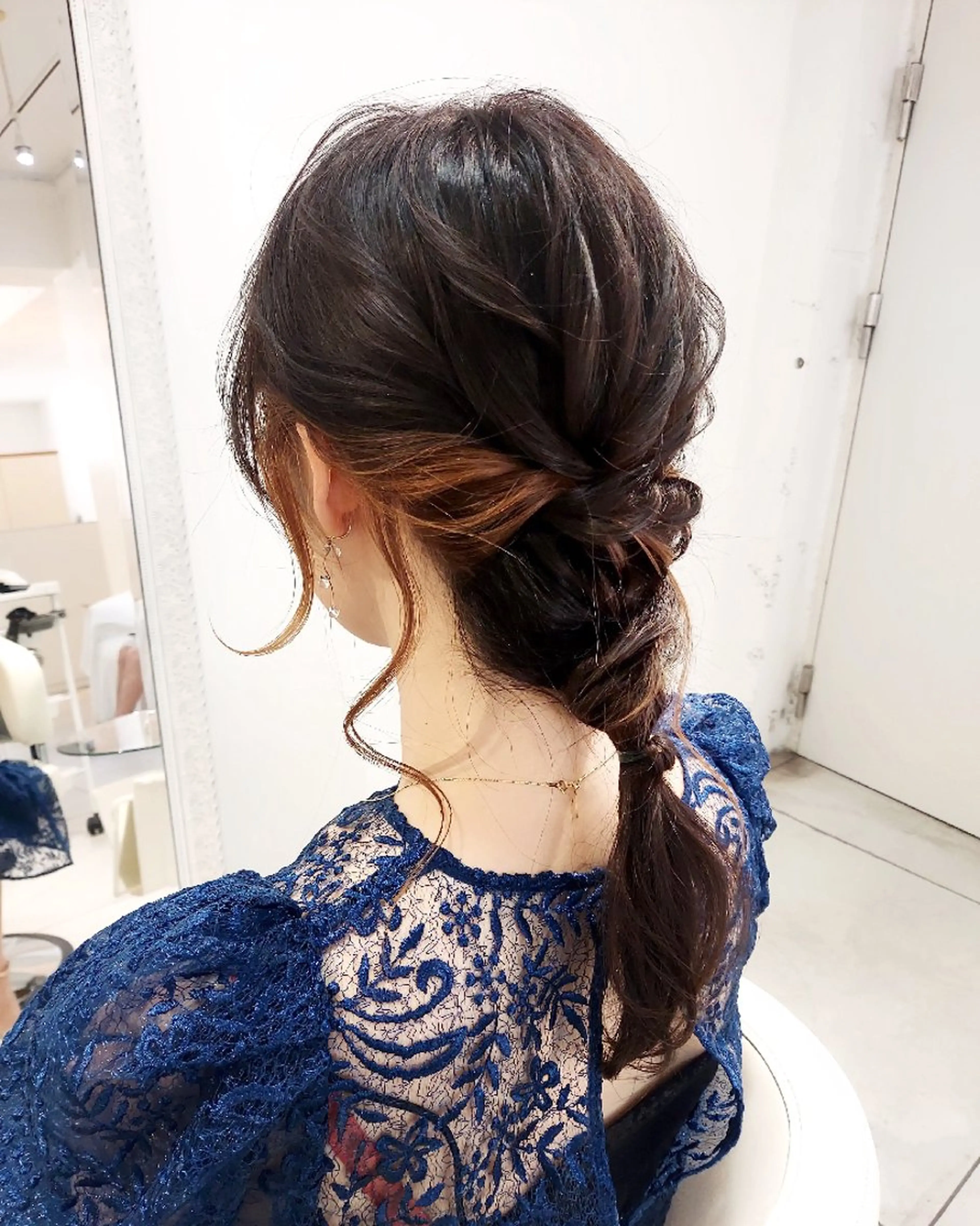 セミロング ヘアアレンジ 樋口 千尋のヘアスタイル