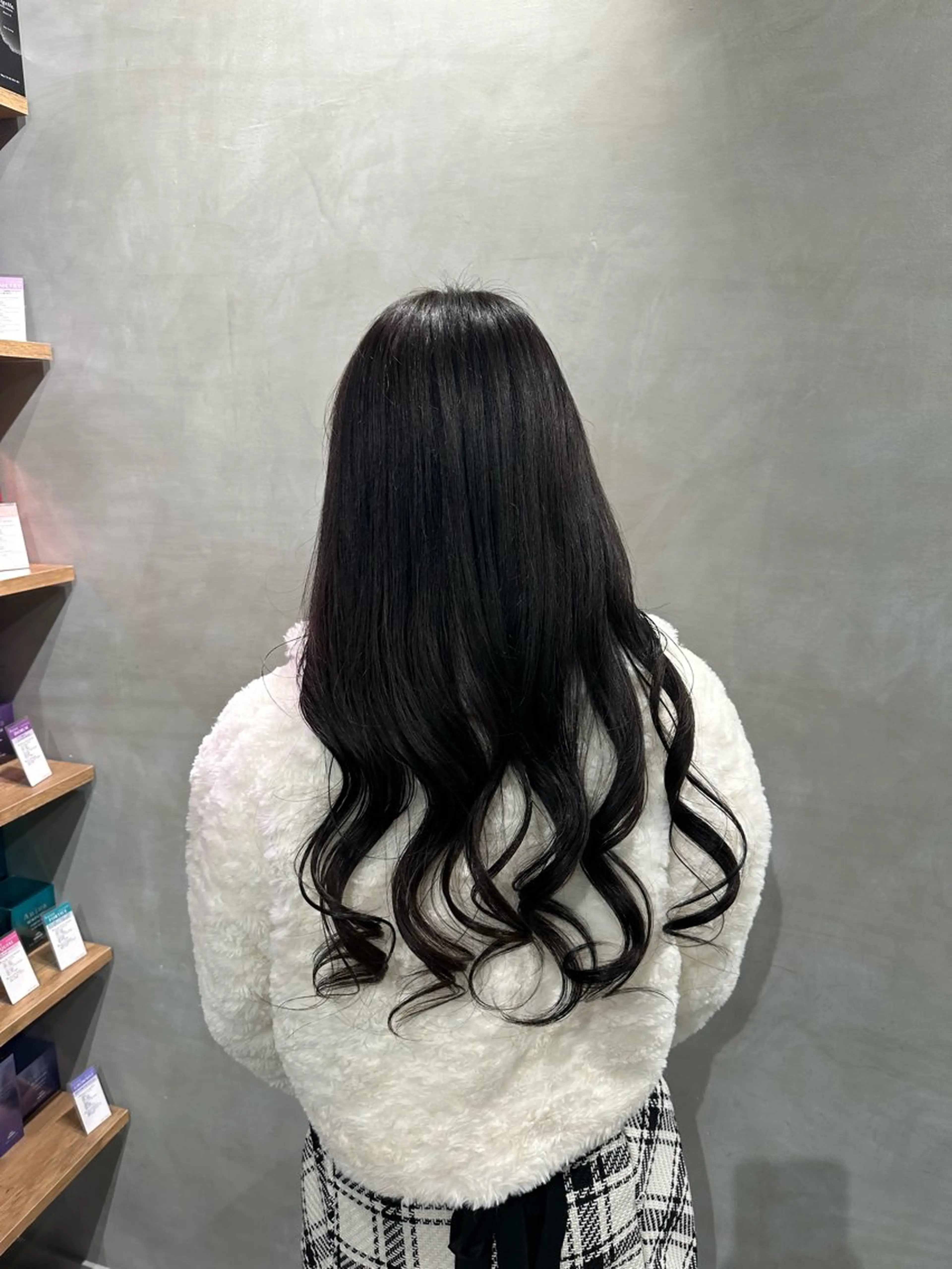 ロング カラー 銀座レイヤーカット ×シースルー前髪のヘアスタイル