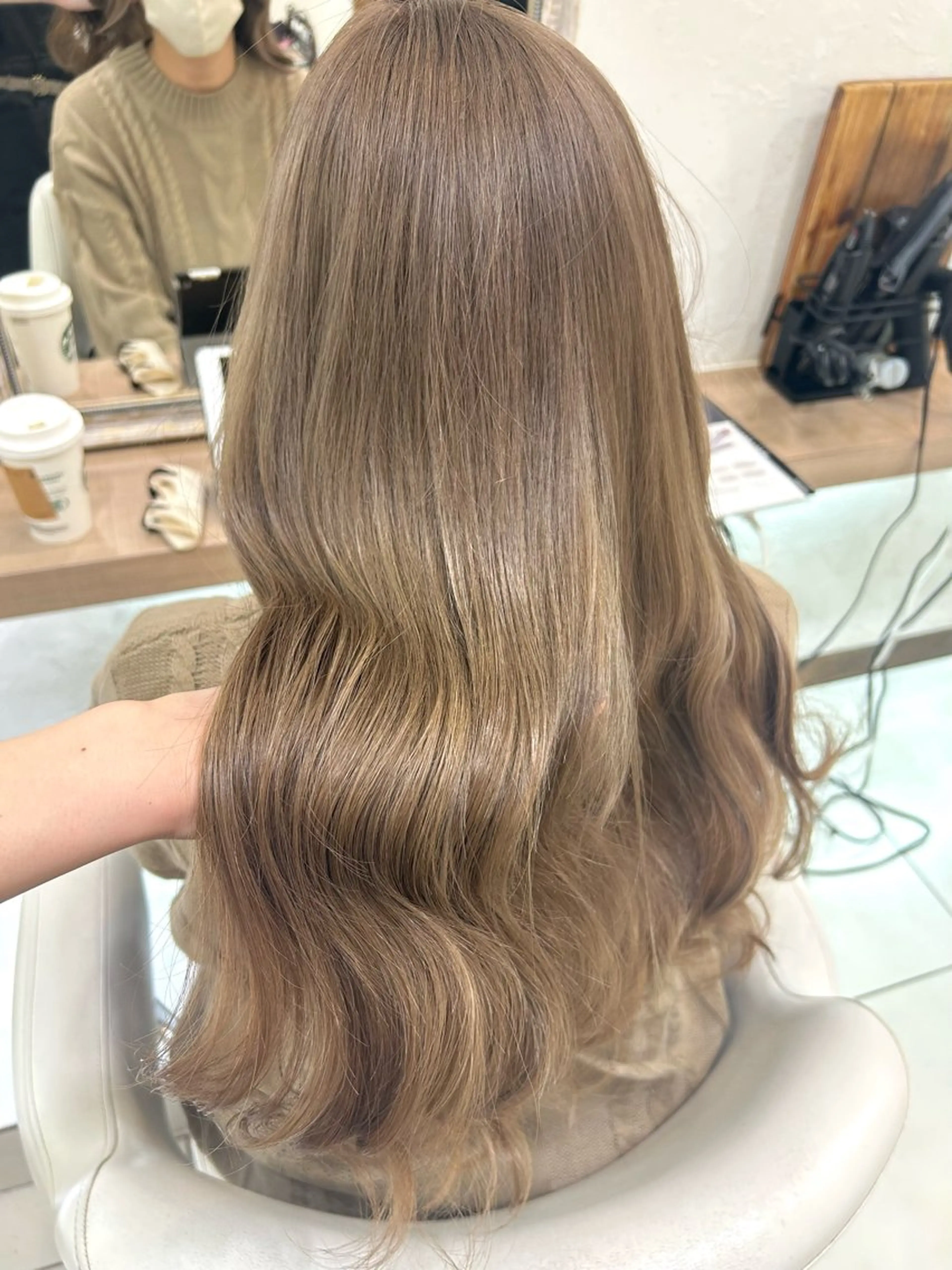 ロング カラー カット ヘアカラー トリートメント 似合わせカラー/艶 髪質改善/ヨシザキのヘアスタイル