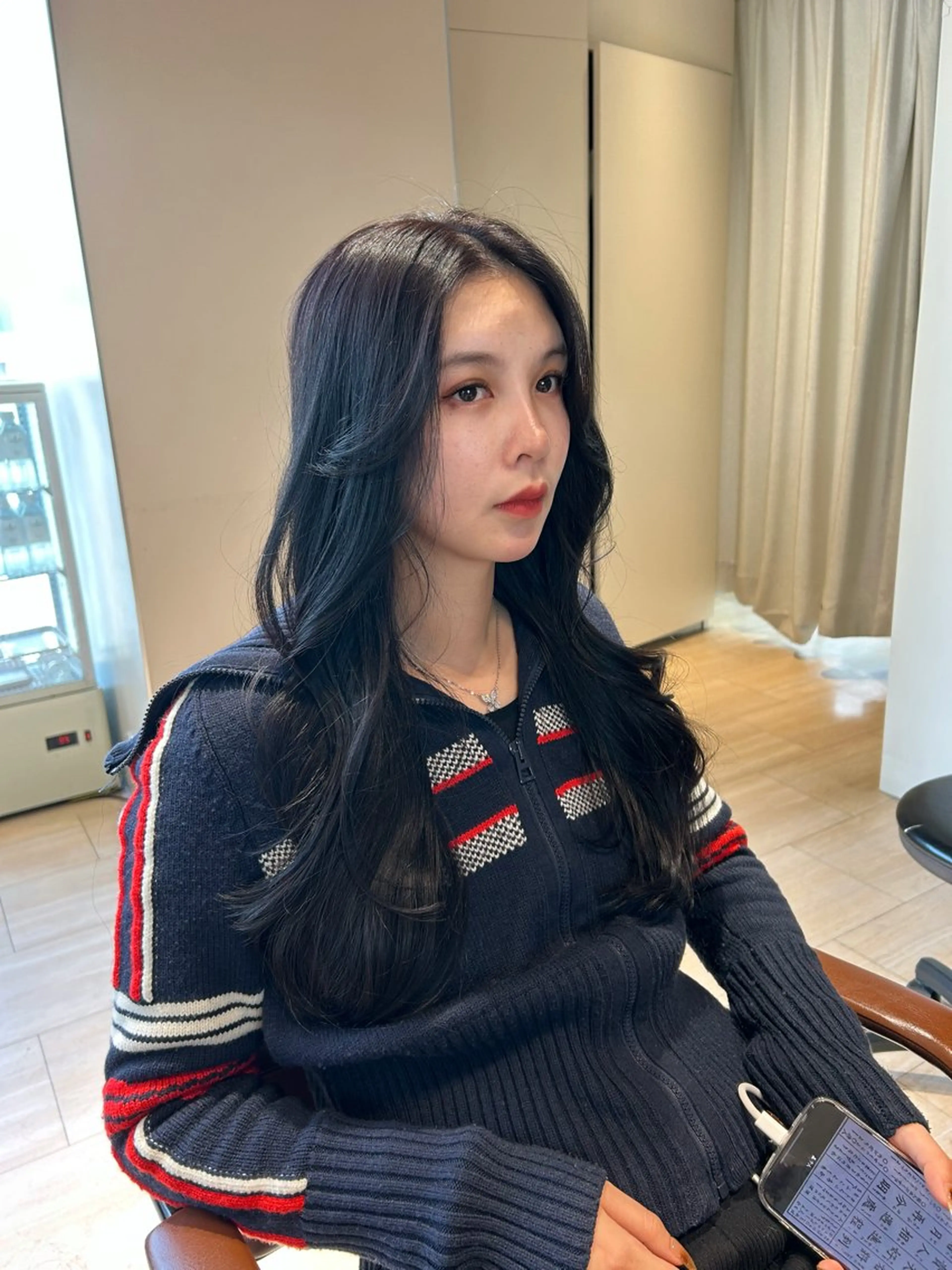 ロング 🌼大竹美侑／顔まわ りカット／レイヤーのヘアスタイル