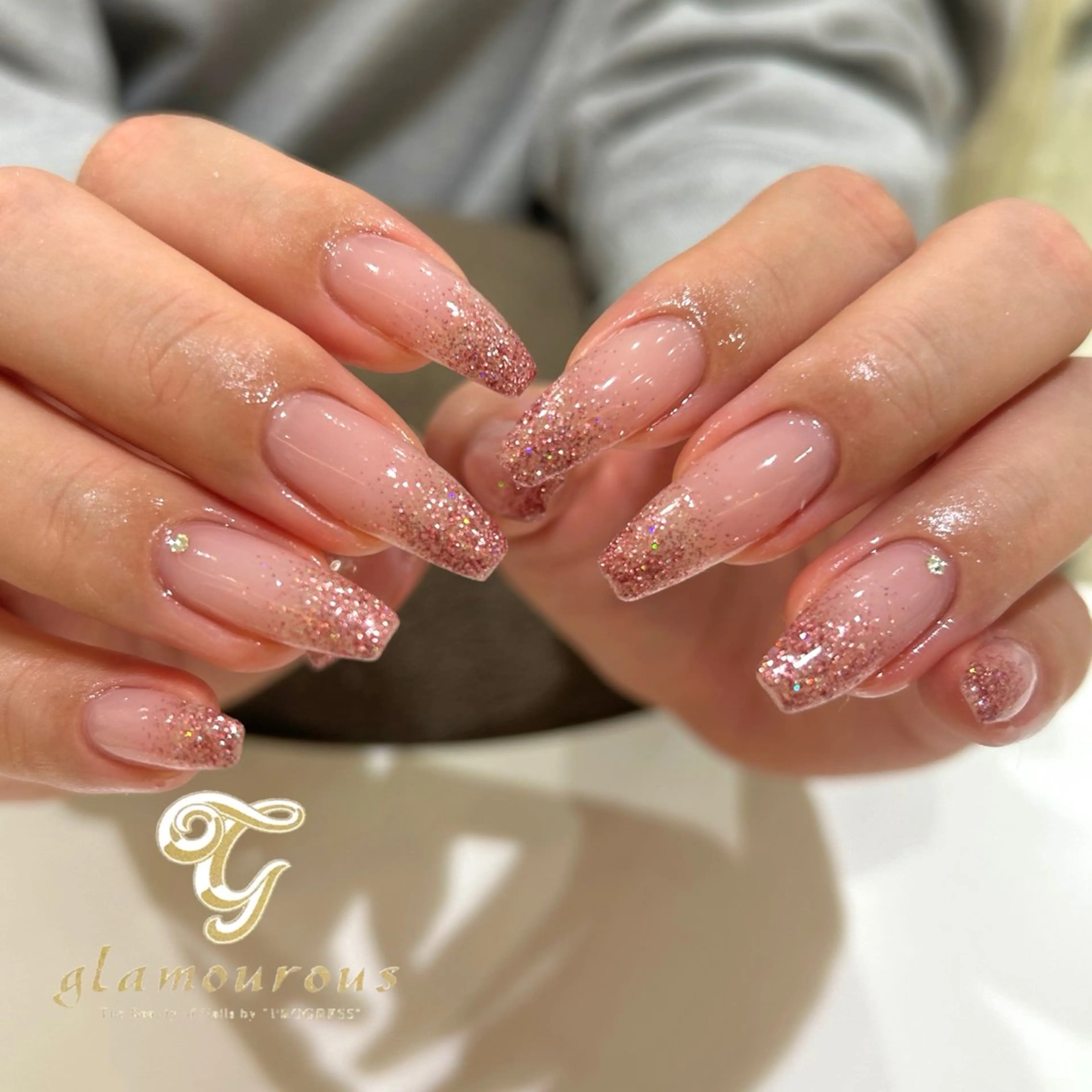 ネイル ロングネイル ストーンネイル ハンドネイル 野島 千夏のネイルデザイン