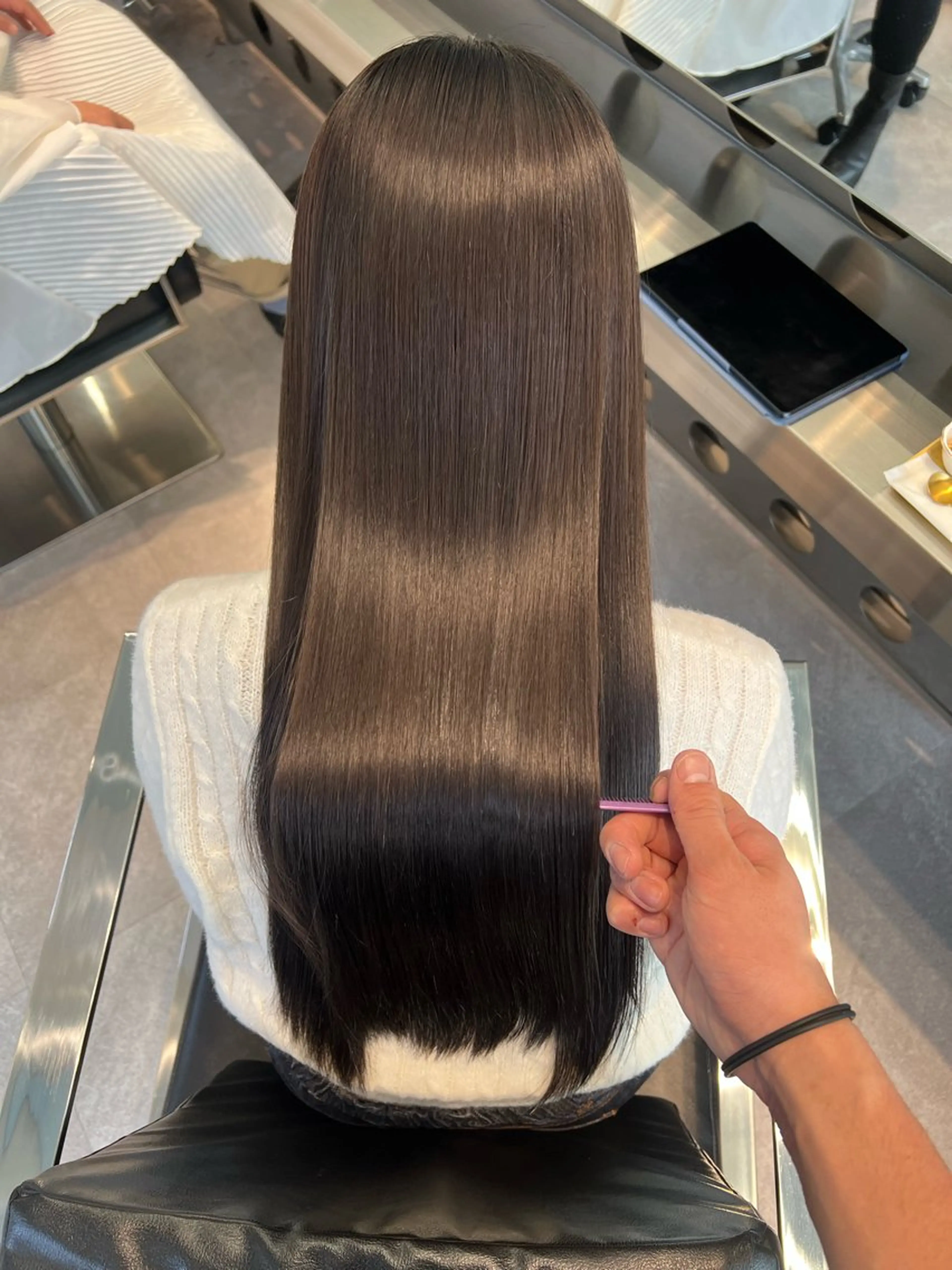 ロング パーマ ストレートパーマ 北村 岳久翔のヘアスタイル