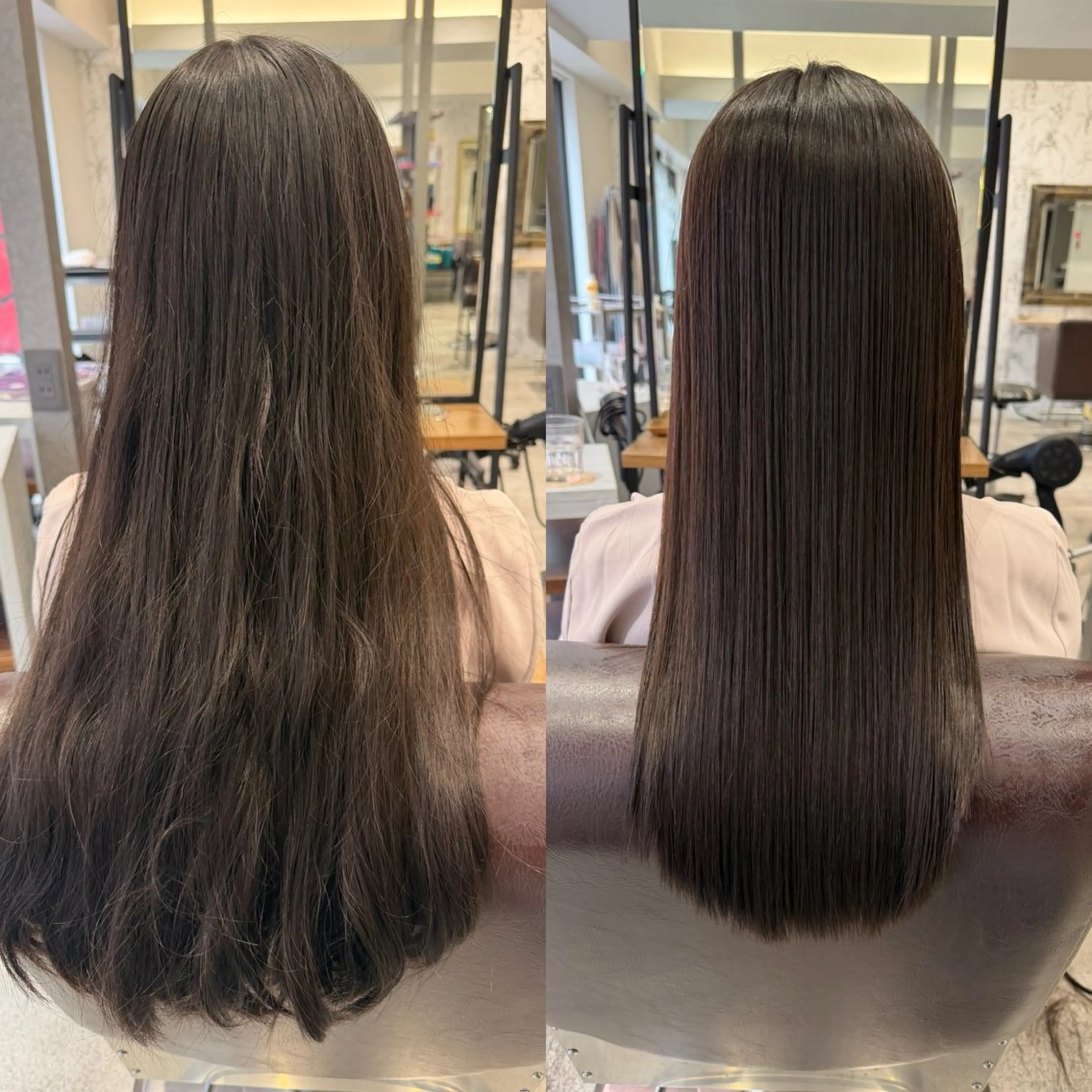ロング カット 縮毛矯正 トリートメント 髪質改善縮毛矯正 ◽️河野泰貴のヘアスタイル