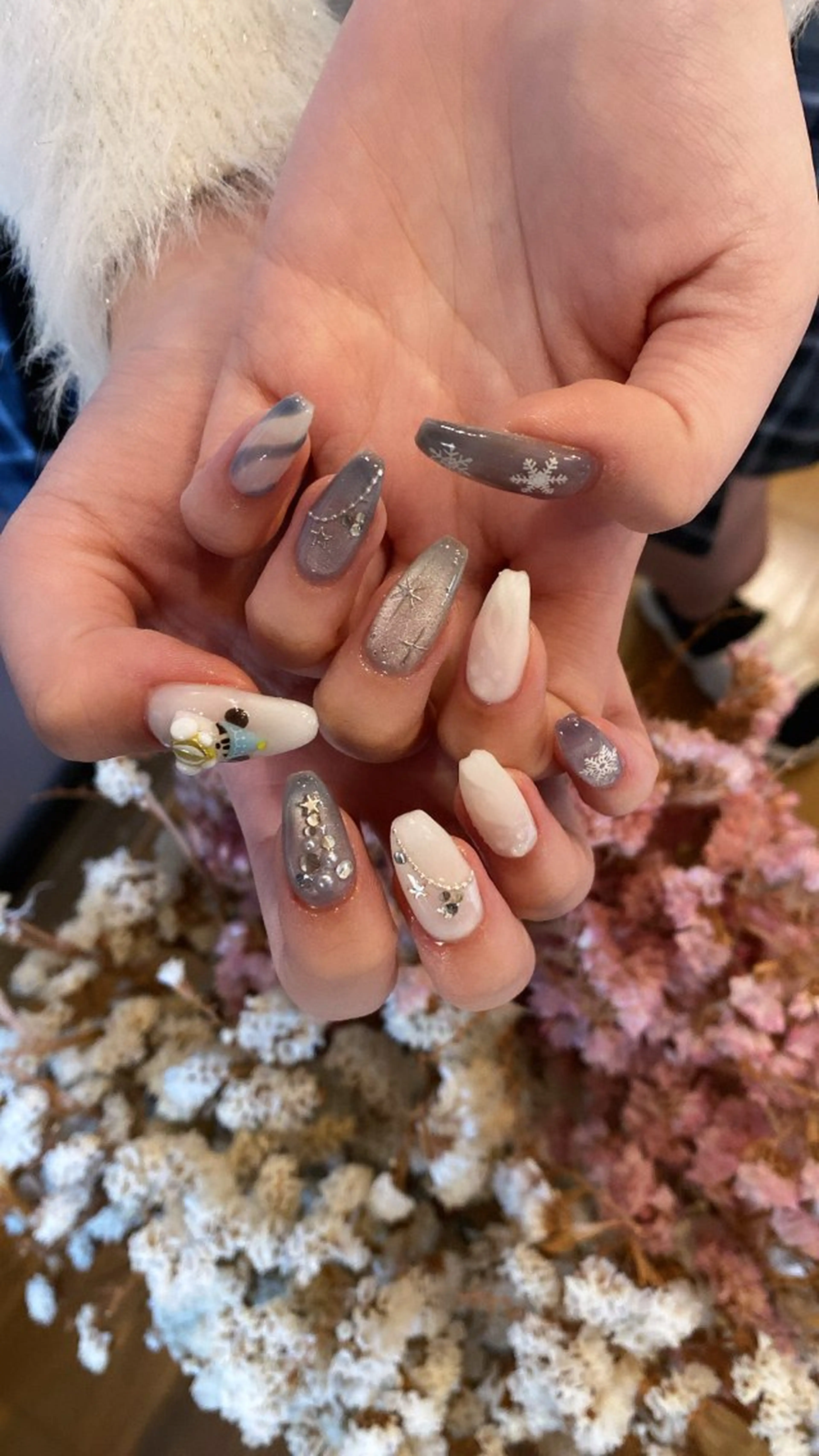 ネイル ロングネイル 持ち込み ハンドネイル crystal ⭐︎ colorのネイルデザイン