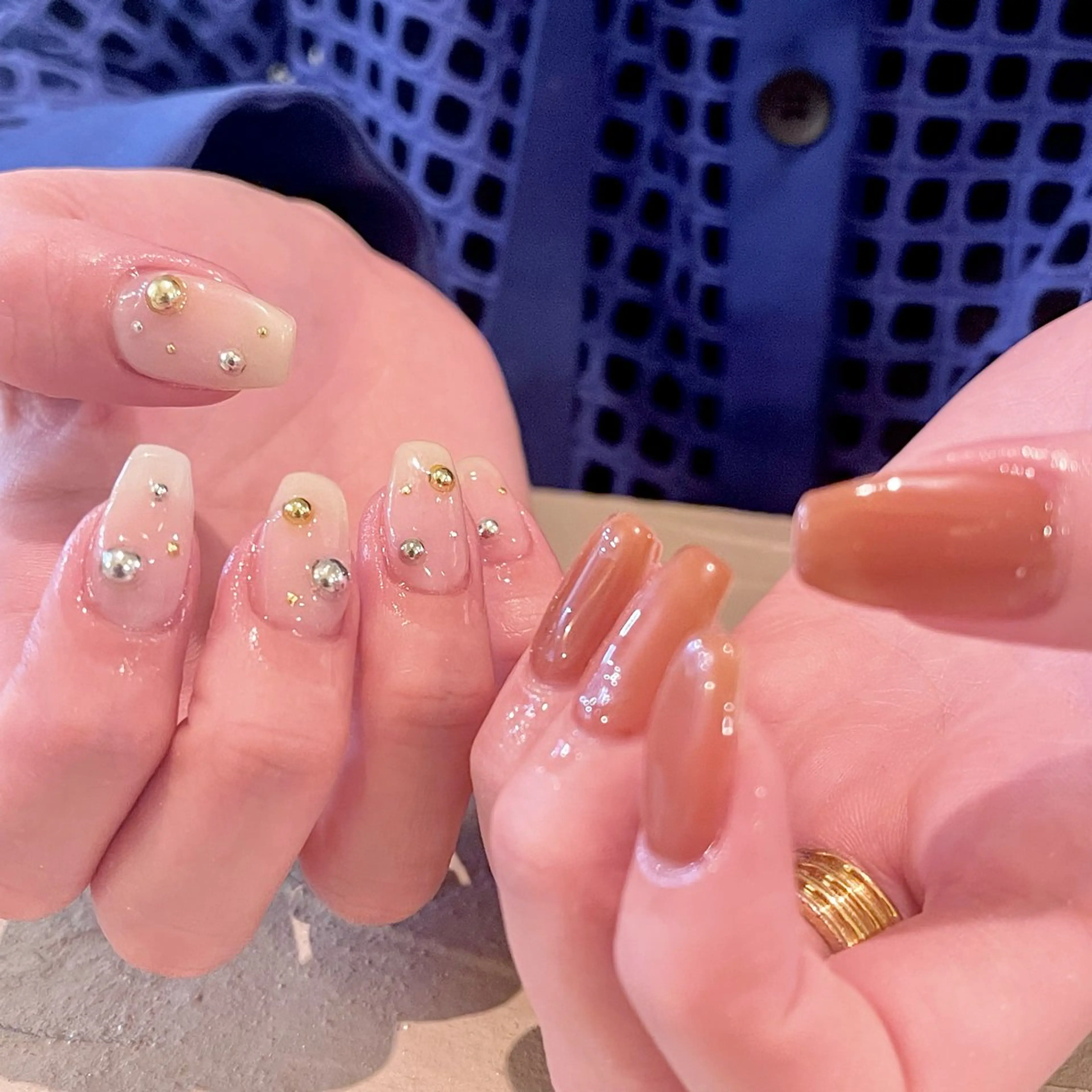 ネイル ワンカラーネイル オレンジ シンプルネイル ネイルサロン赤ちゃん MIYUのネイルデザイン