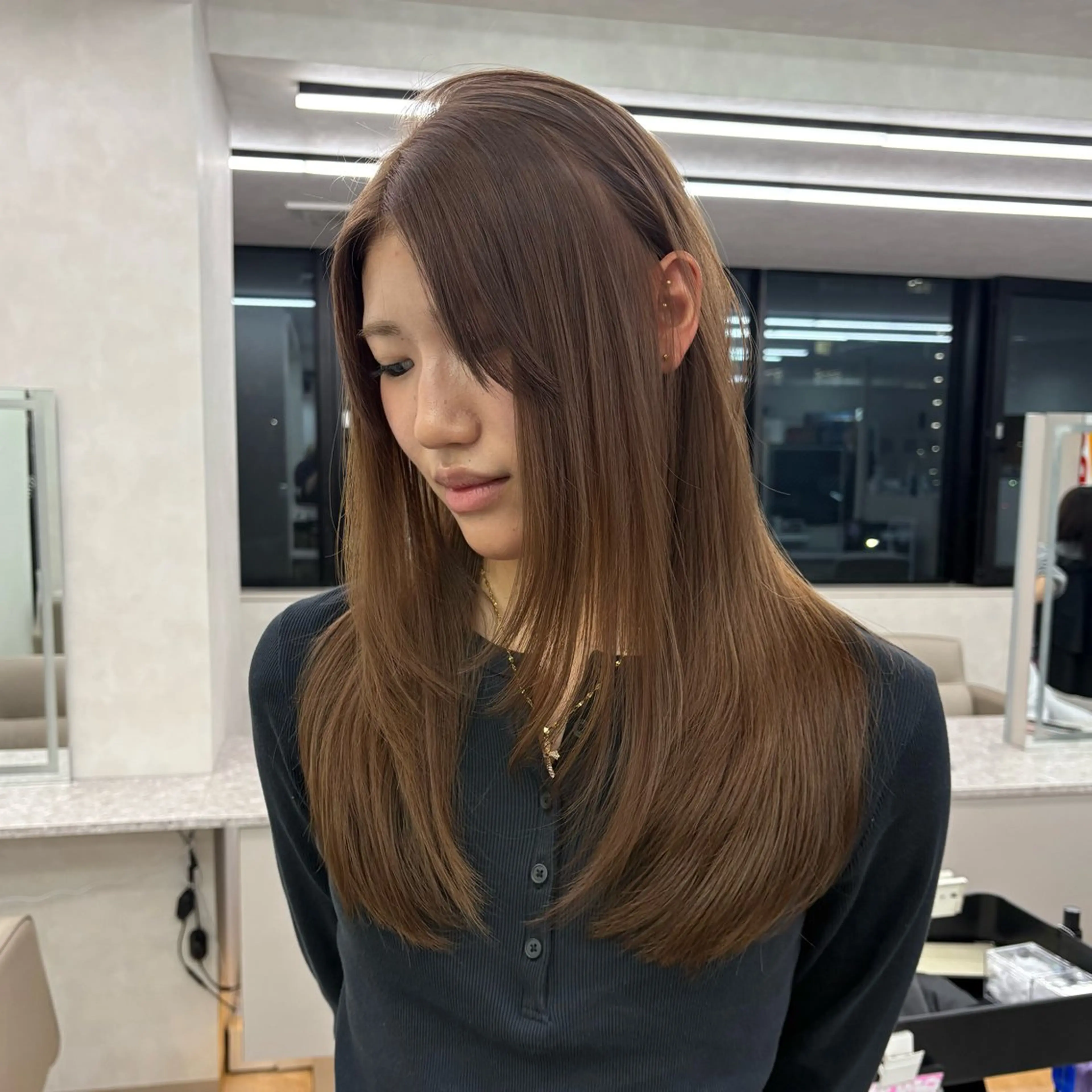 ロング カラー ヘアカラー うる艶/ハイトーン 🎀hina🎀のヘアスタイル