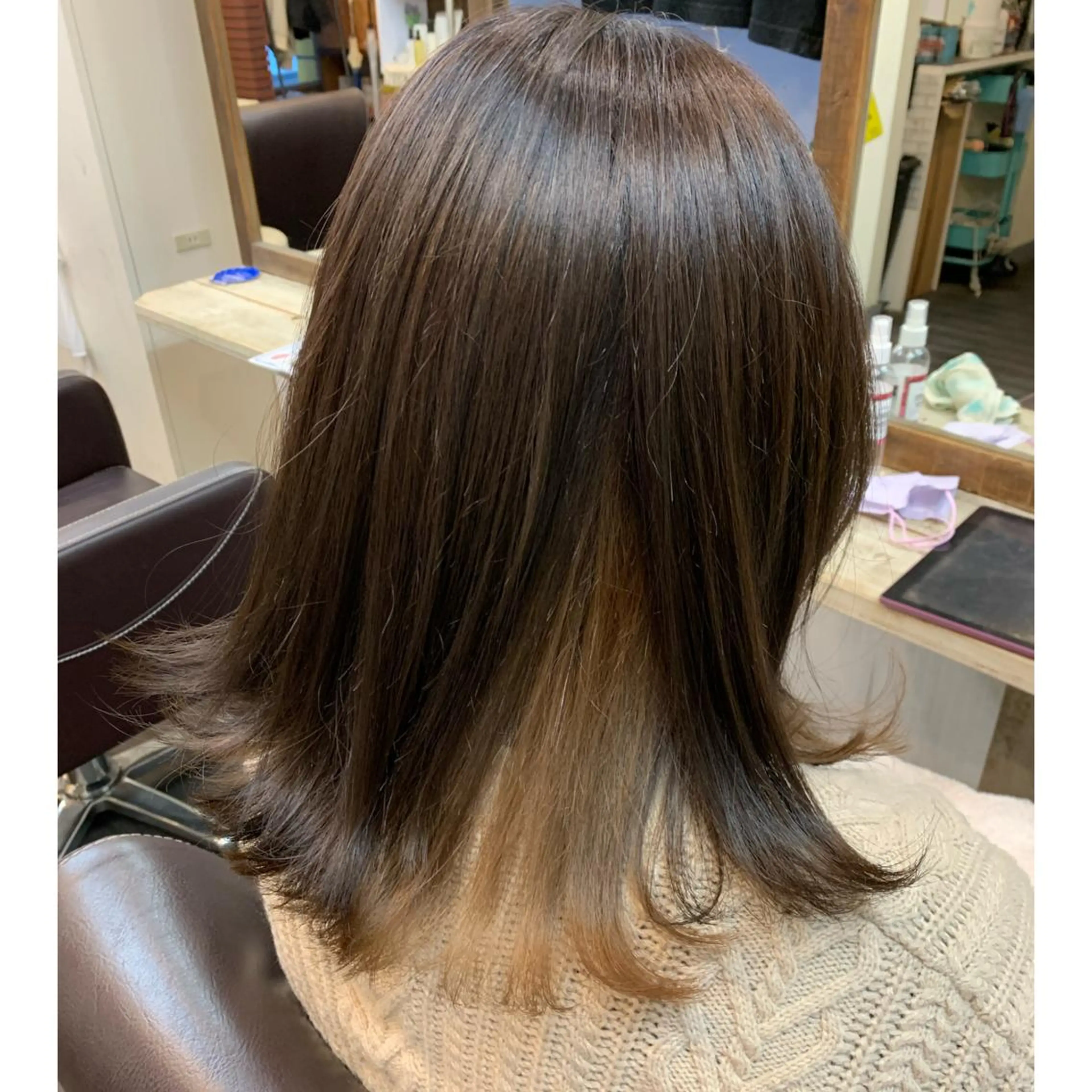 ミディアム カラー LaLaMoana Rickyのヘアスタイル