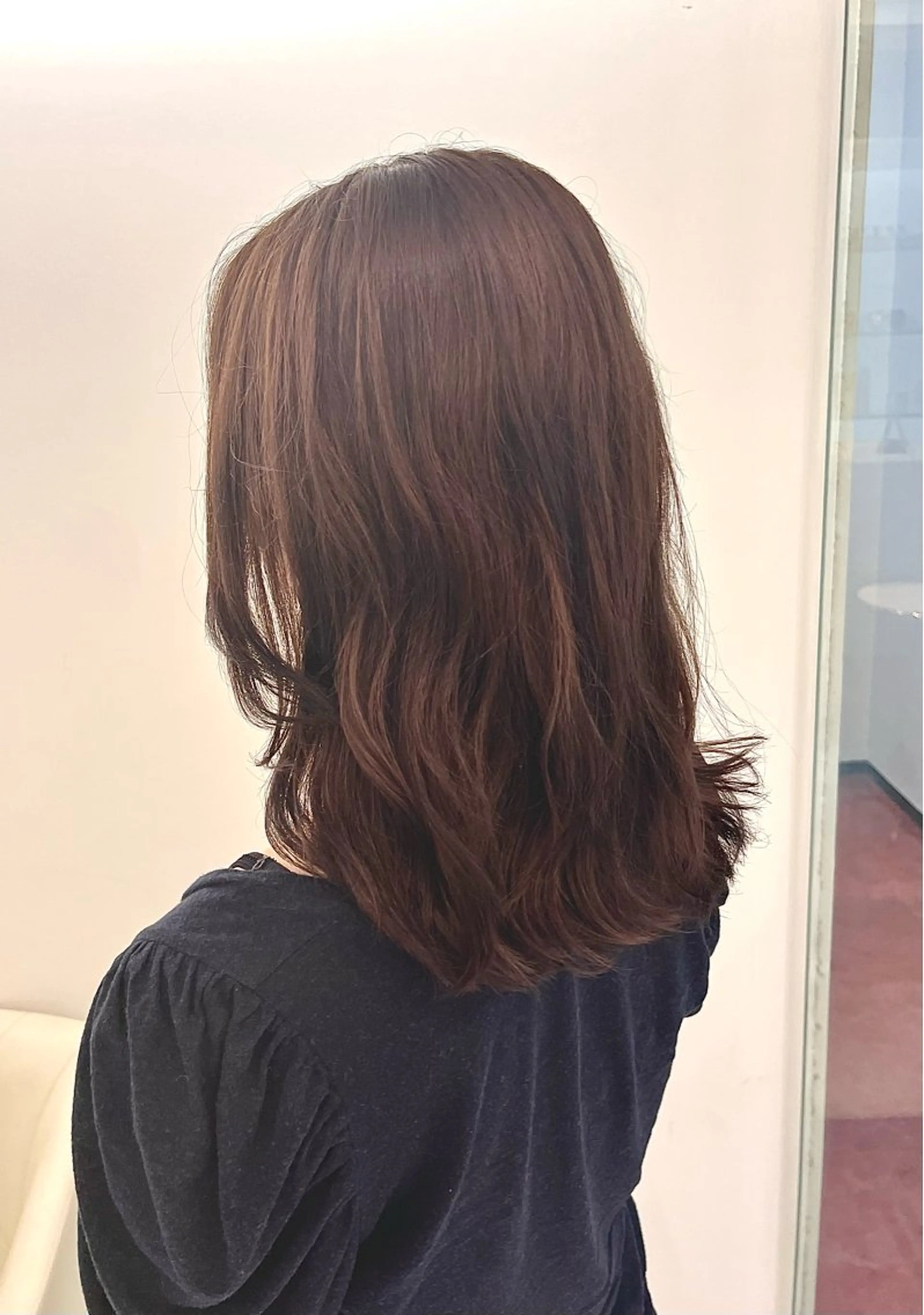 ロング 韓国風ヘア トリートメント カット パーマ トリートメント コテ巻き風パーマ 藤澤　知彌のヘアスタイル