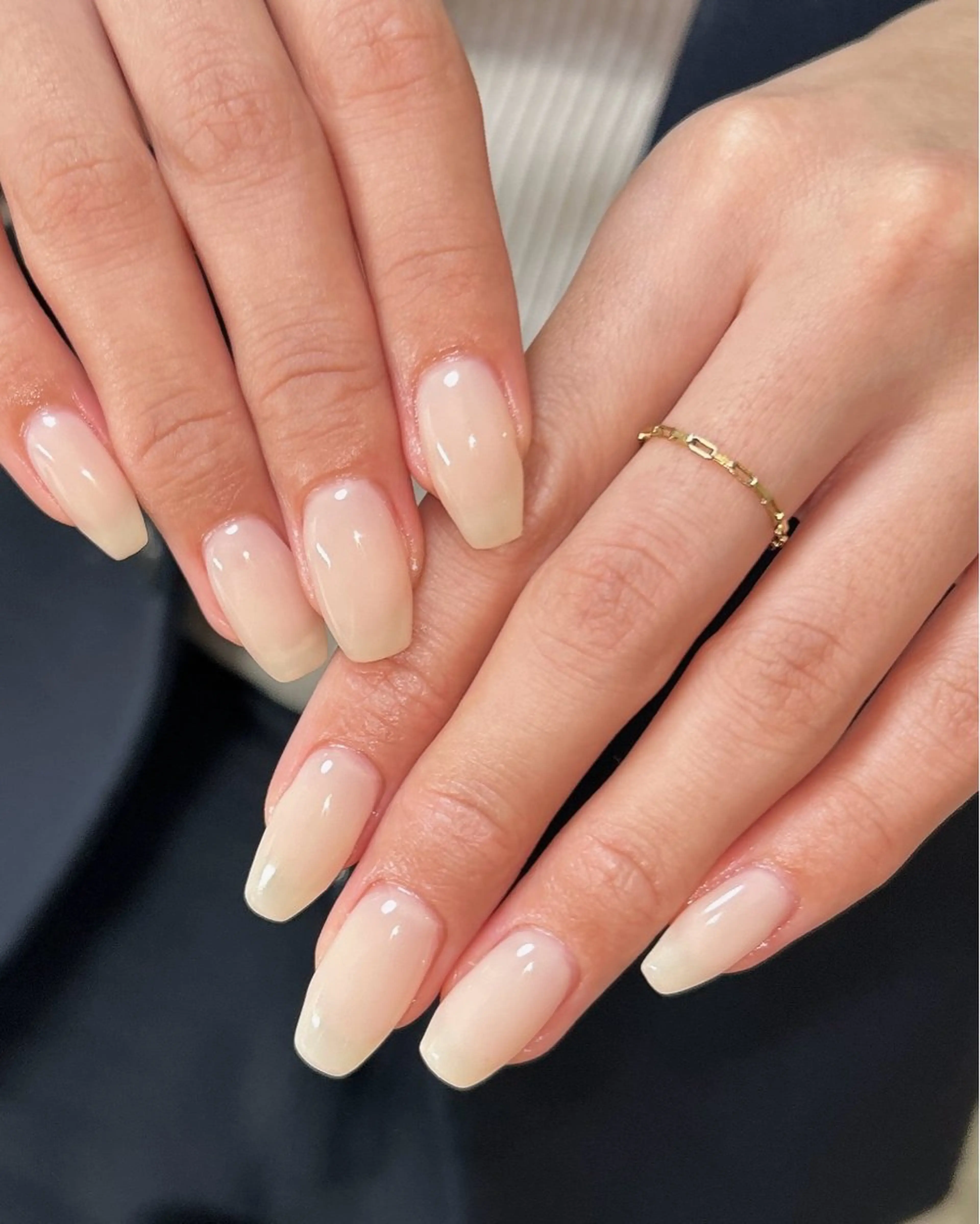 ネイル ワンカラーネイル ハンドネイル ten nail salon　かえでのネイルデザイン