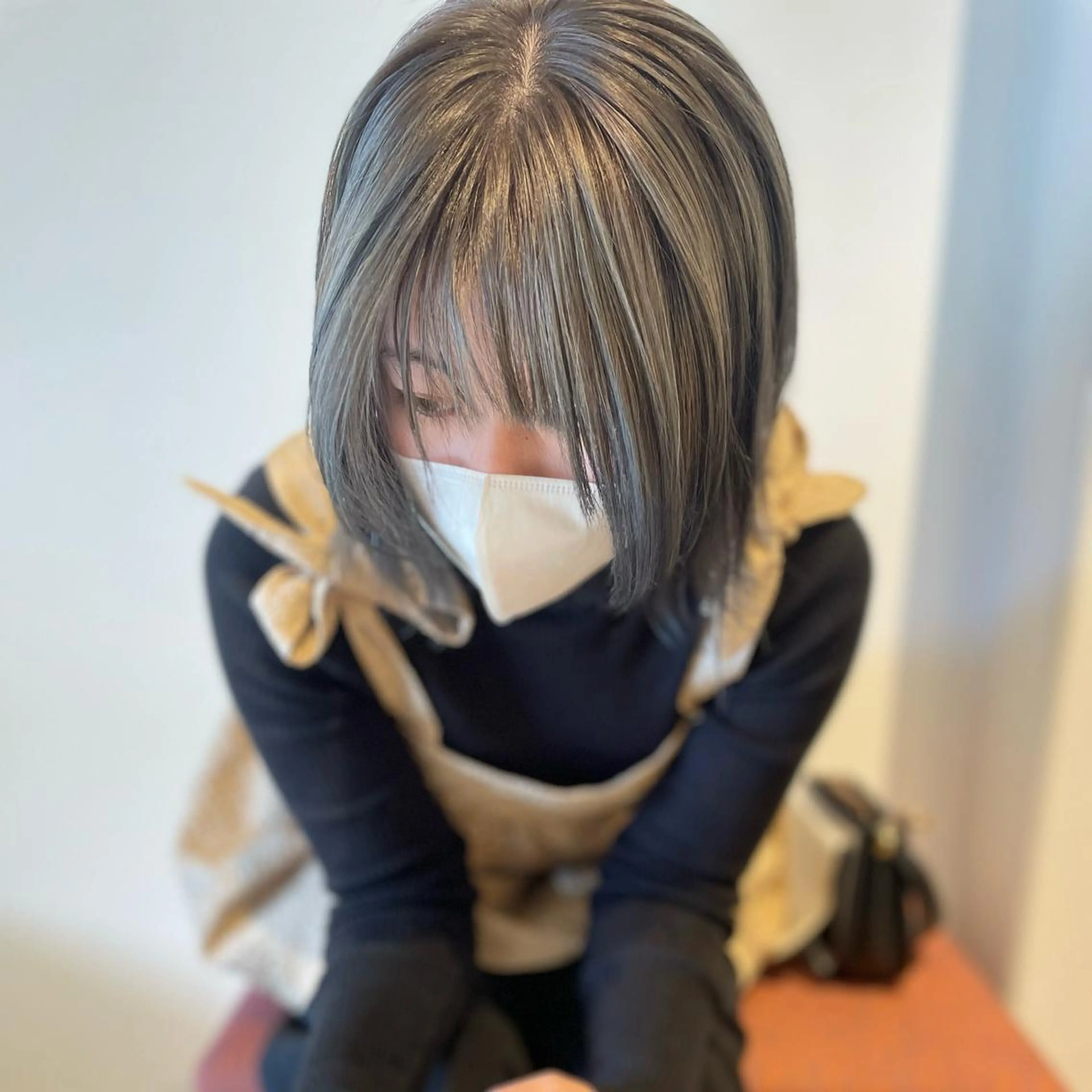 ミディアム カラー アッシュ 透明感カラー シルバー シルバーアッシュ カット ヘアカラー トリートメント 北九州美容室 🕊️わかな✂︎のヘアスタイル