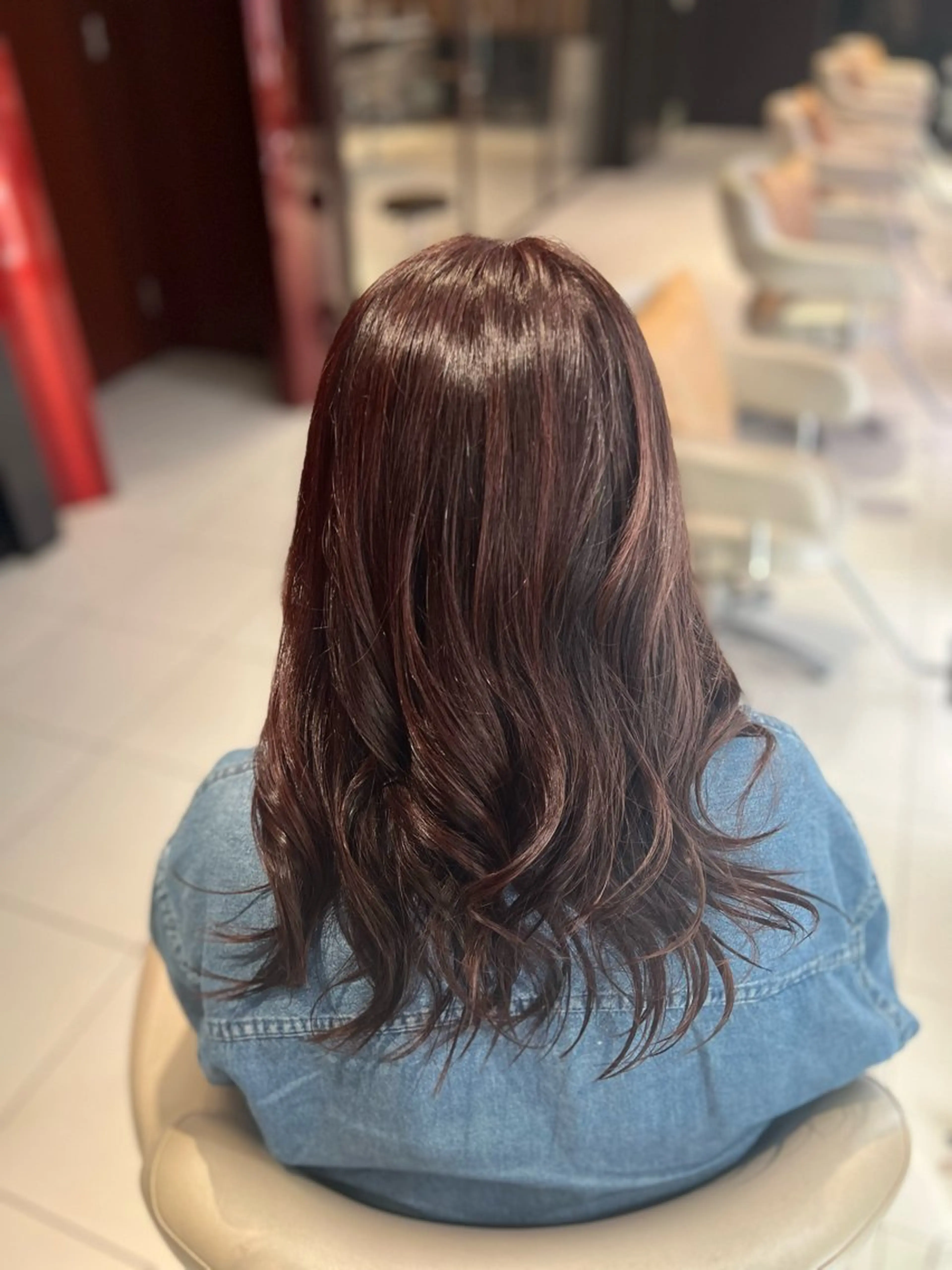 セミロング ヘアアレンジ ヘアカラー トリートメント ヘアセット メンズカット大歓迎 🫧HONOKA🪽のヘアスタイル