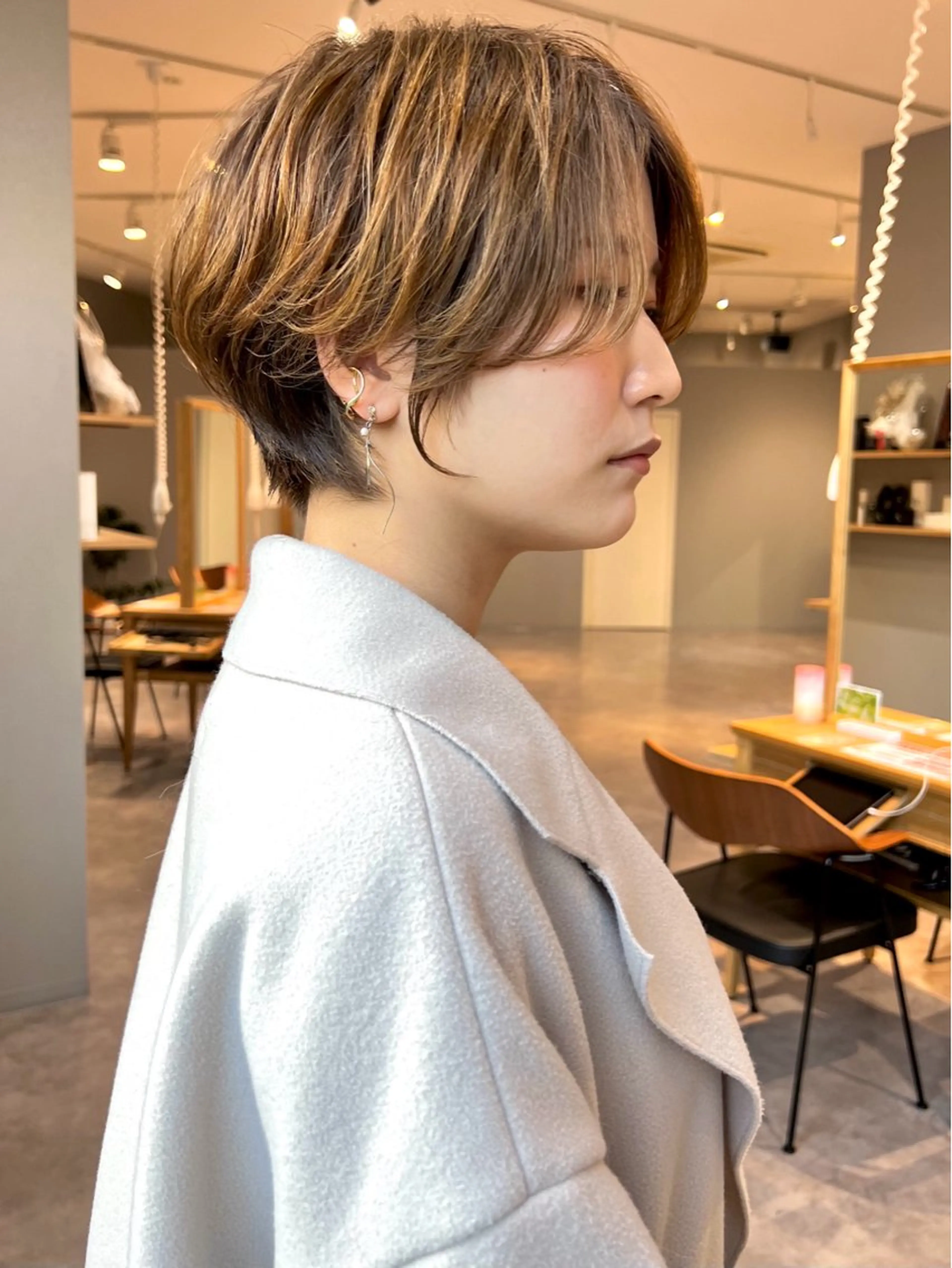 ショート 田中 優菜のヘアスタイル