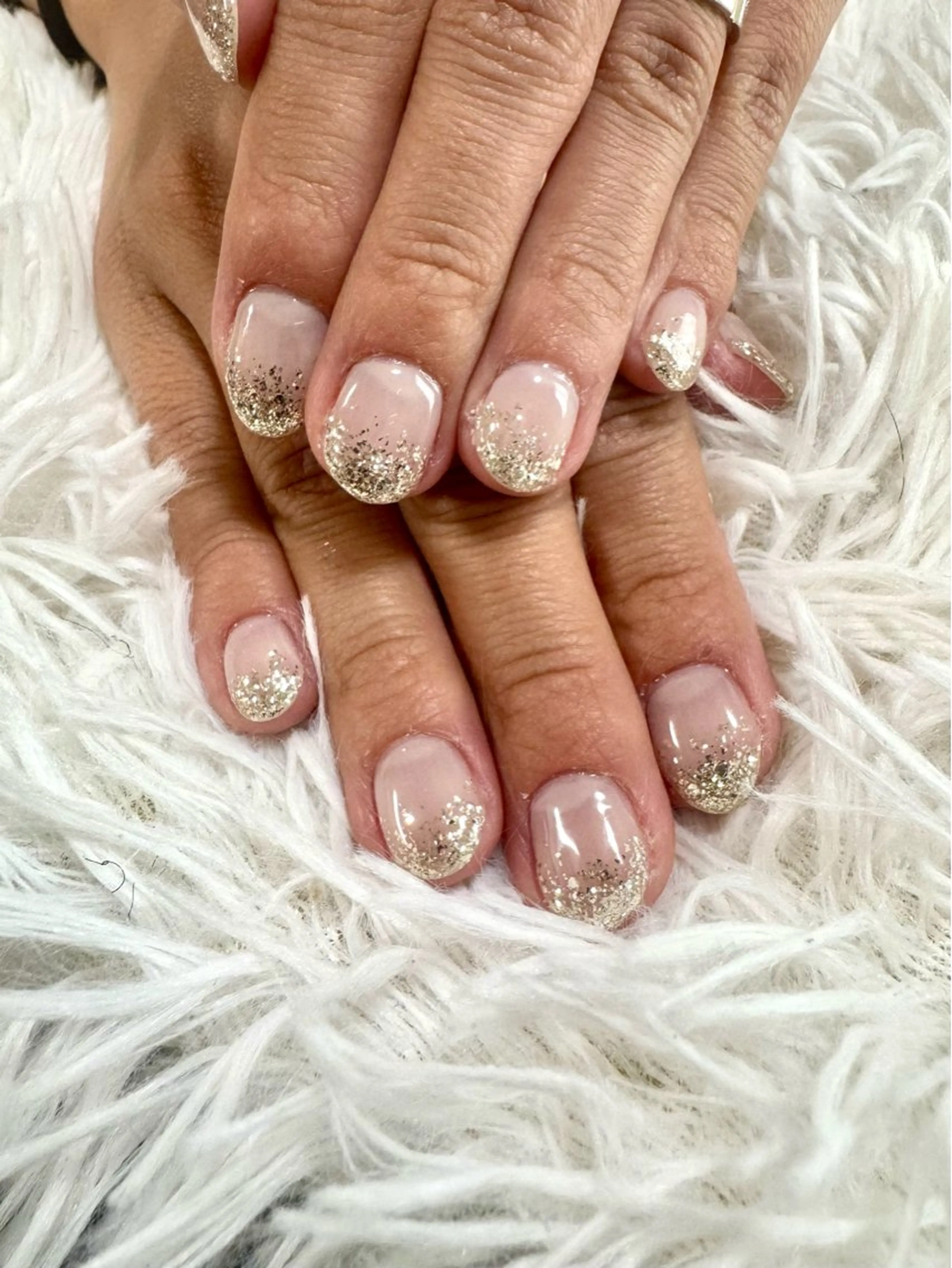 ネイル グラデーション ラメ(グリッター) ラメグラデーション nail salon Be Makeのネイルデザイン