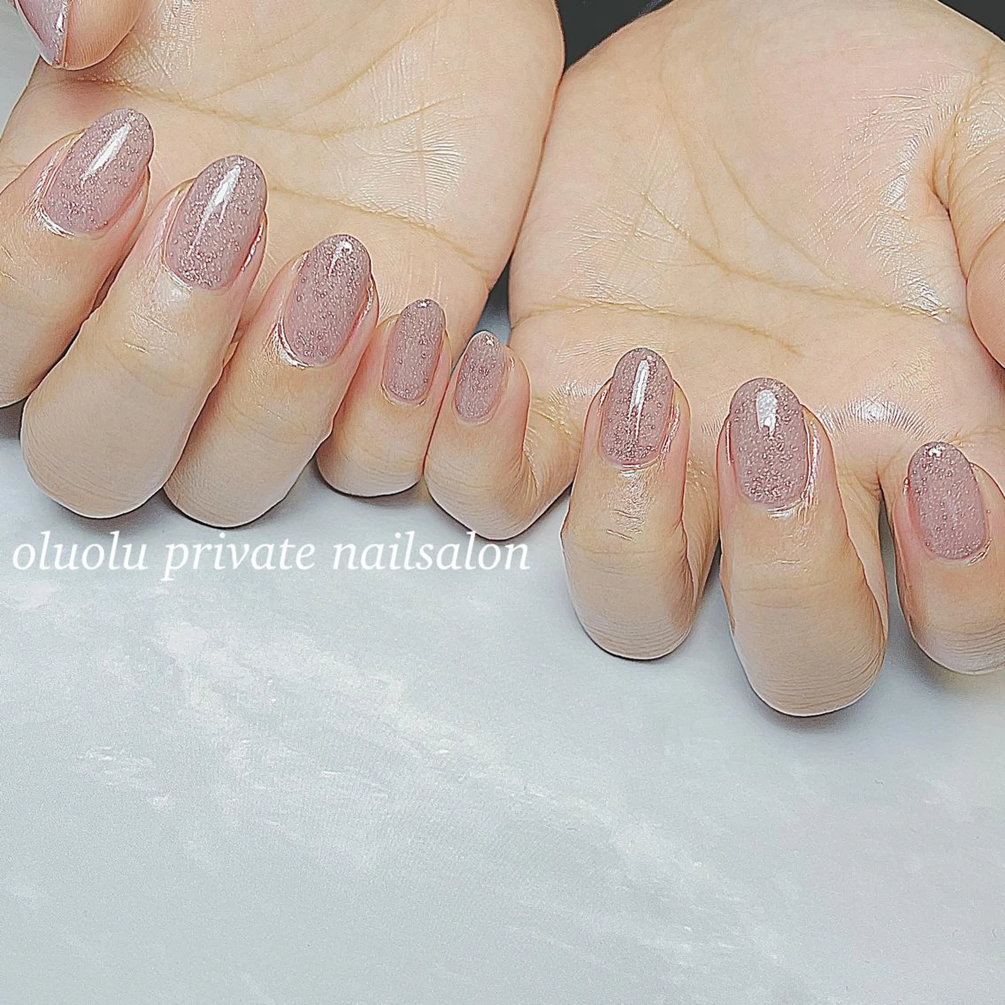 ネイル オフィスネイル ワンカラーネイル シンプルネイル 大村 紬華のネイルデザイン