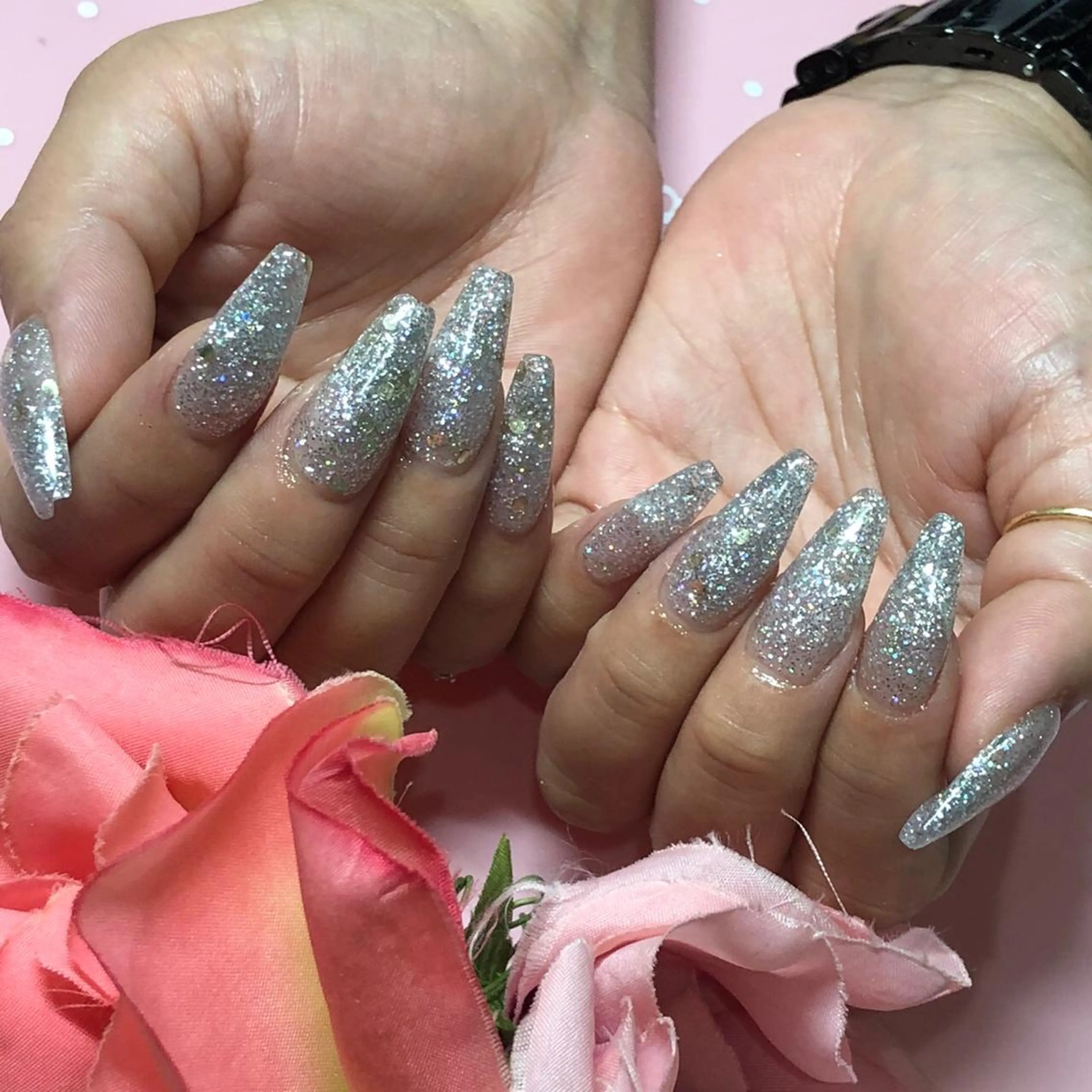 セミロング ネイル 《LB》ラブリエ Nail&eyeのマツエク・マツパデザイン