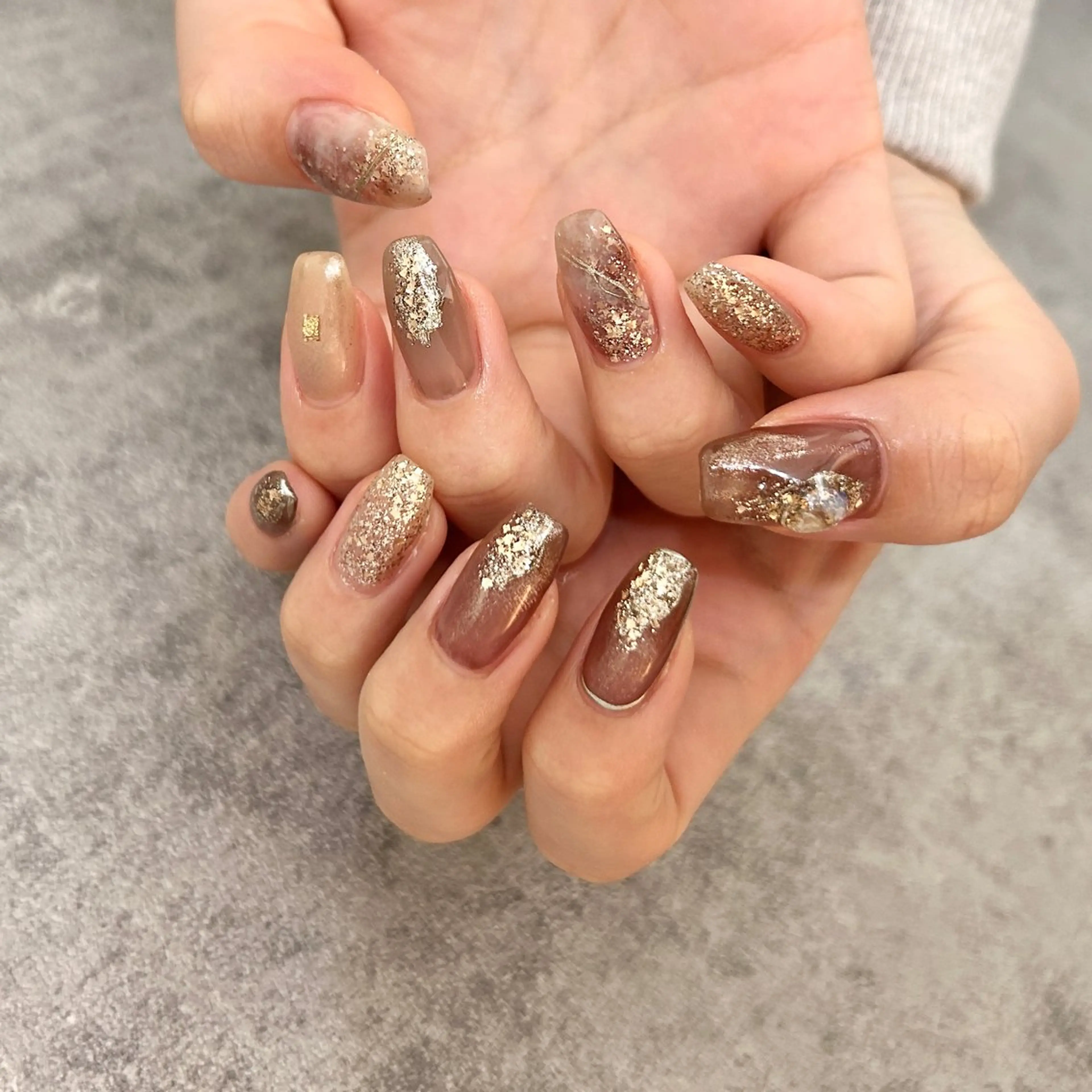 ネイル ハンドネイル Ray. /綺麗目ニュアンスのネイルデザイン