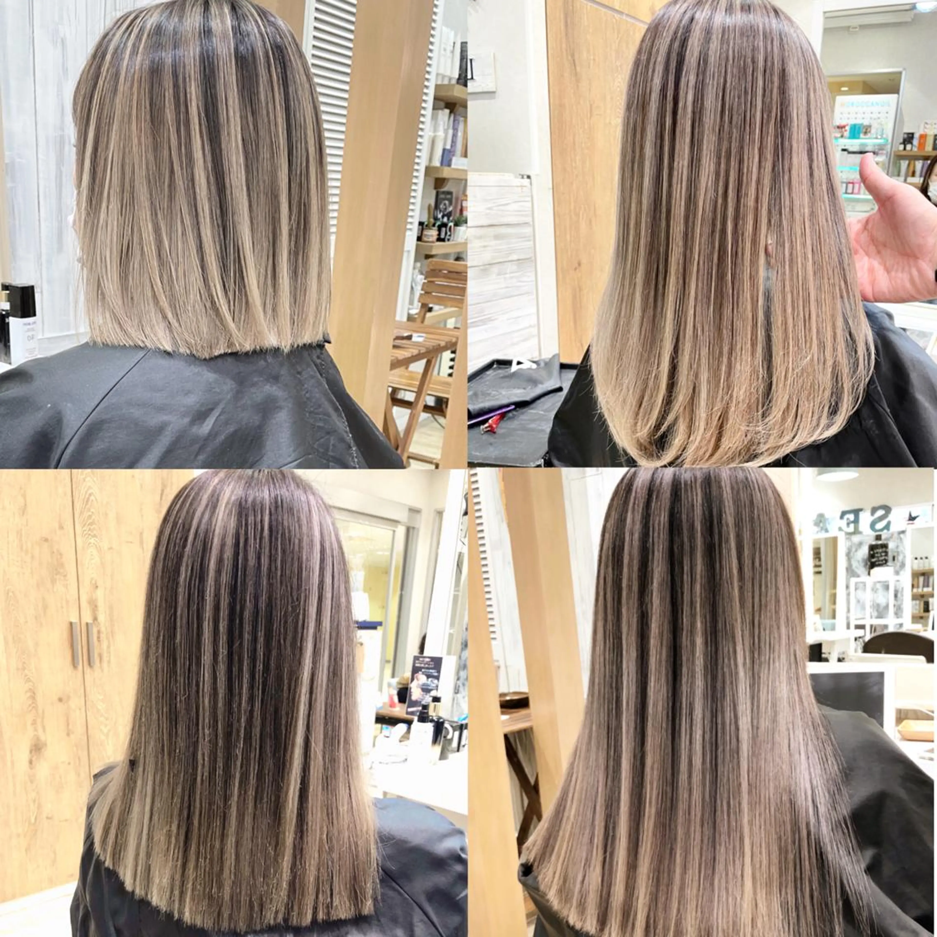 ミディアム カラー タナカ タクヤのヘアスタイル