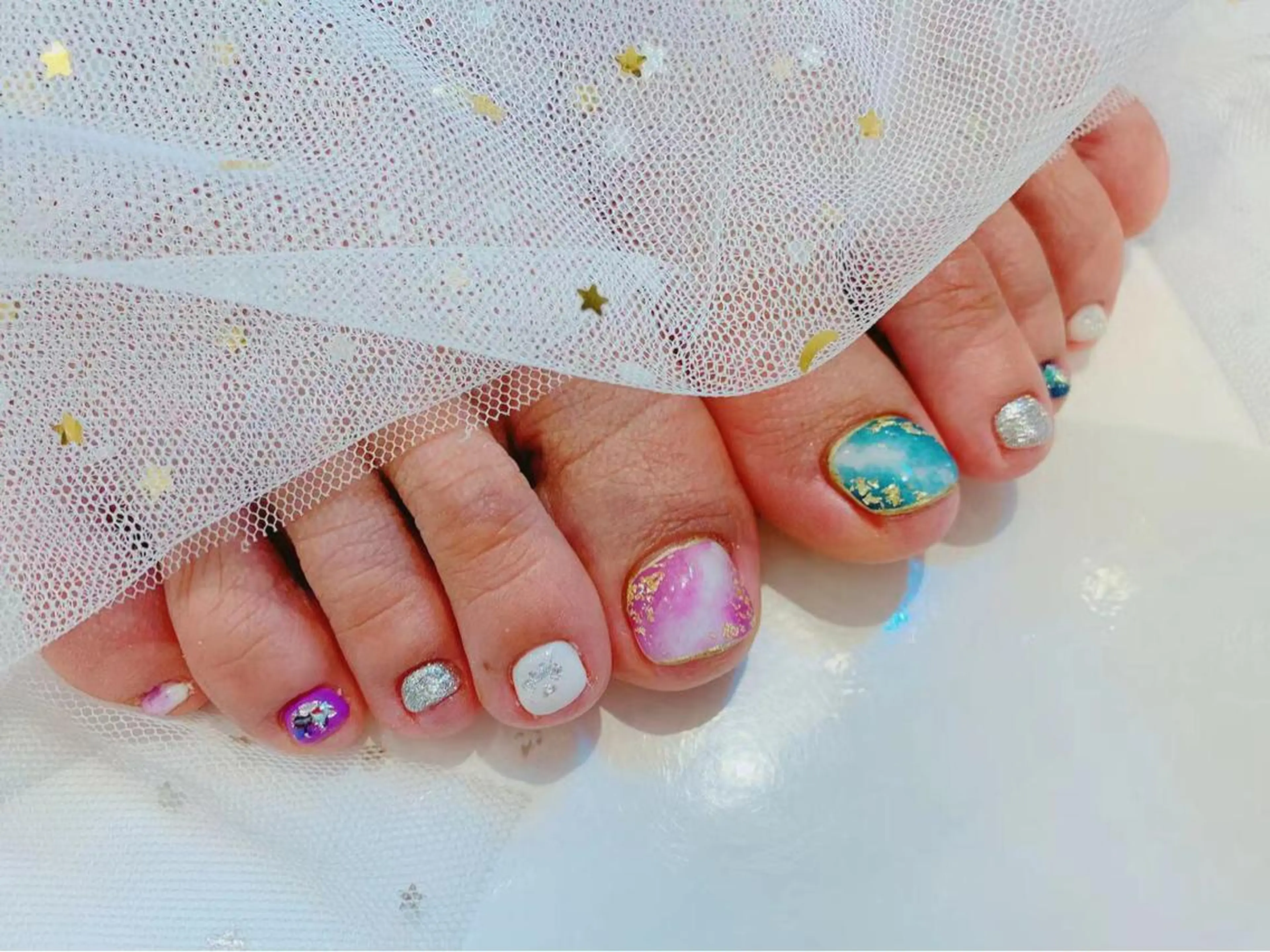 【FOOT/オフ代別】10本デザイン放題の写真