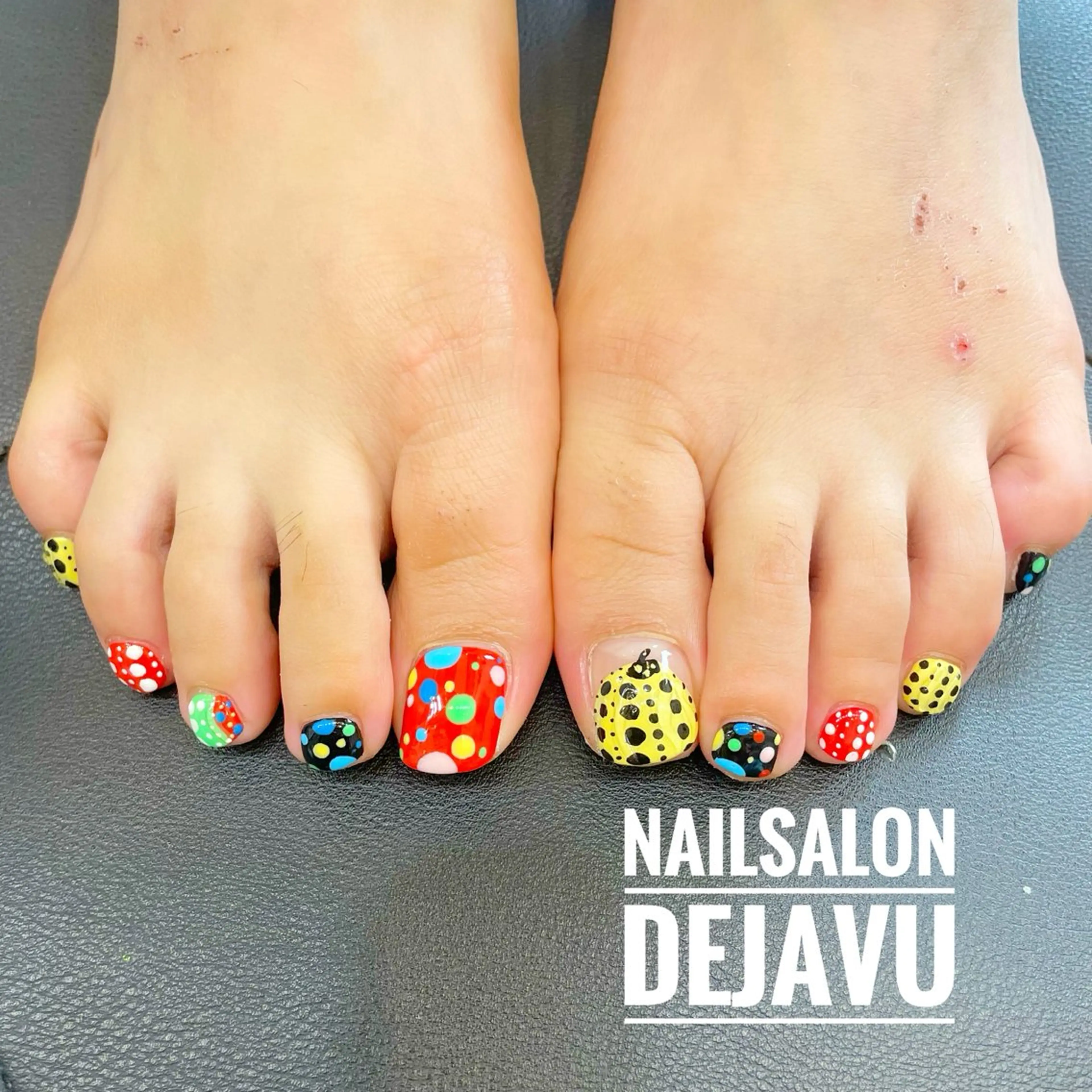 ネイル フットネイル フットネイル Nailsalon Dejavuのネイルデザイン