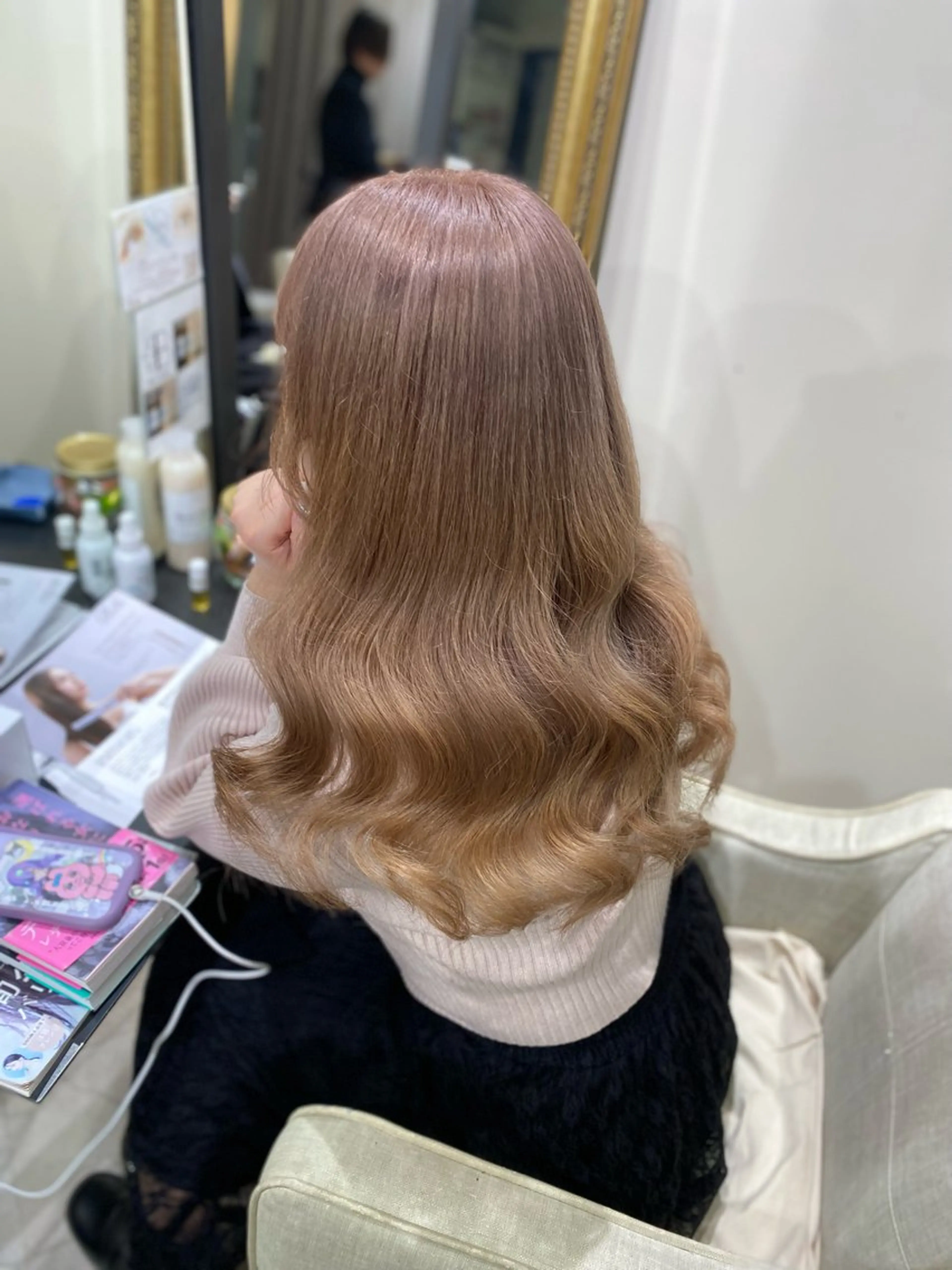 カラー ヘアカラー トリートメント ハイトーン✨艶髪💘 💘 AYANO💘のヘアスタイル