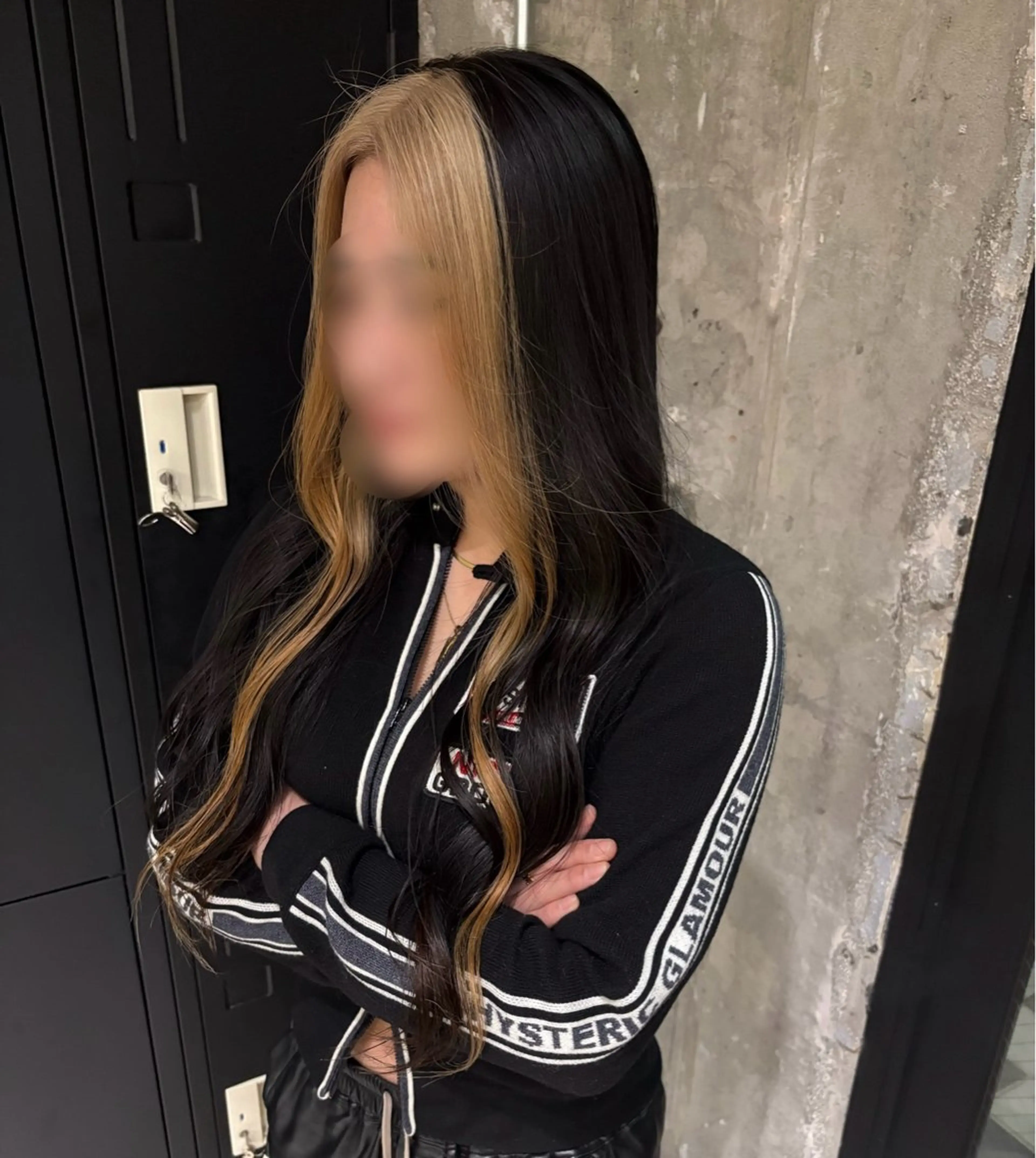 ロング カラー ミストバング  フェイスフレーミング ♡ハイライトカラー shinri♡のヘアスタイル