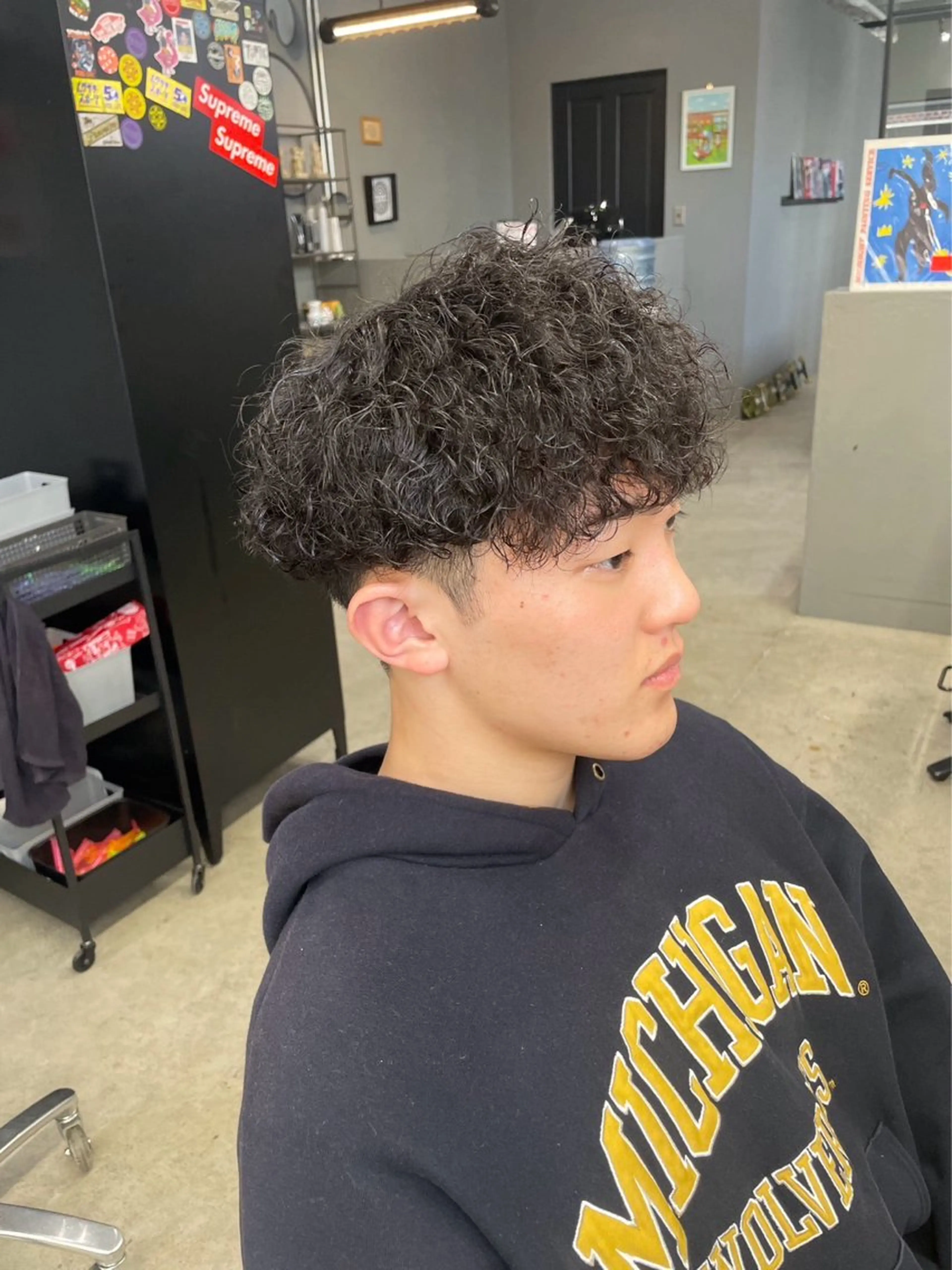 ショート パーマ メンズ メンズ専門サロン wokeのヘアスタイル