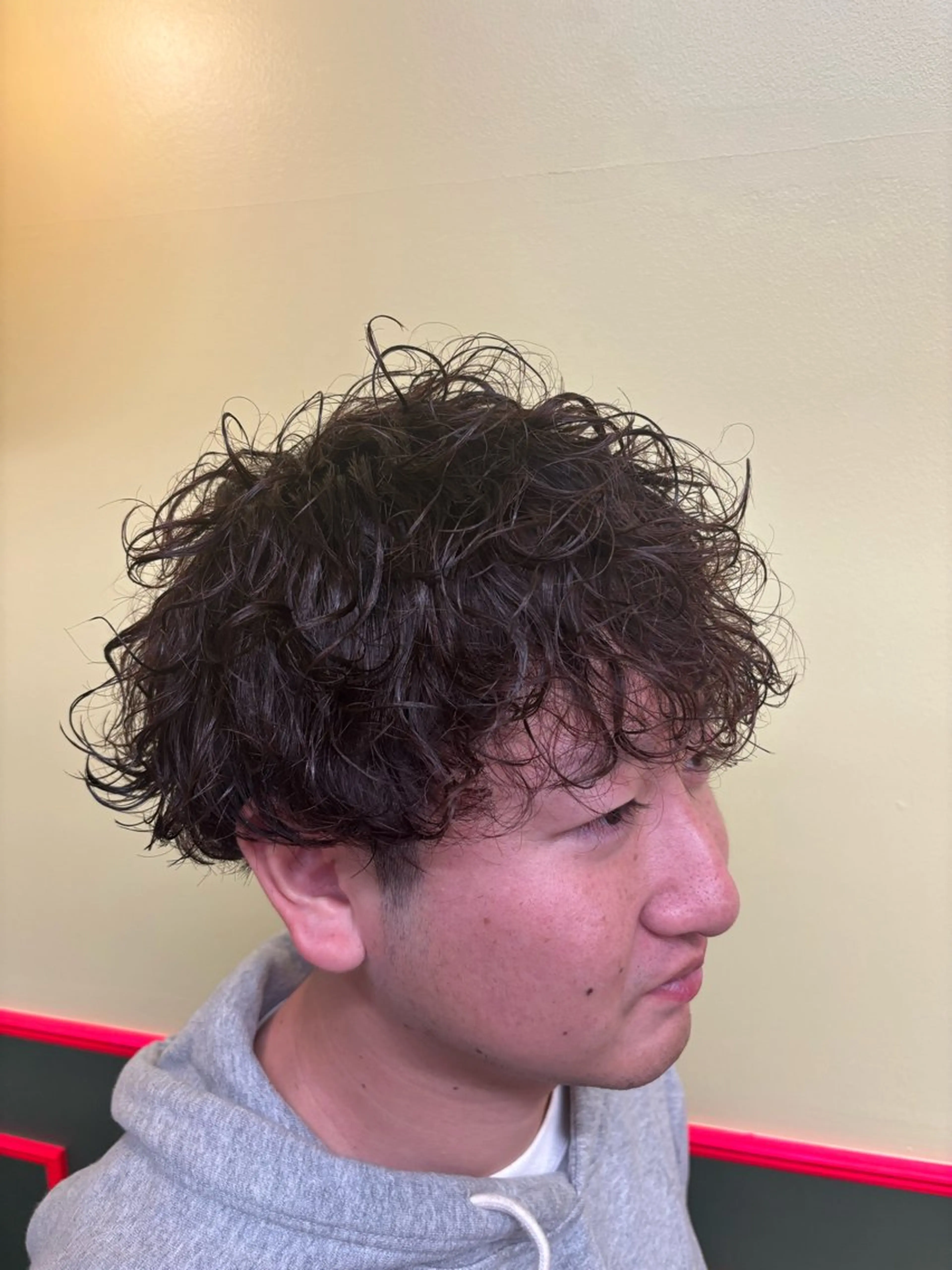 パーマ メンズ メンズパーマ カット パーマ ショート/カラー /メンズヘア/魁人のヘアスタイル