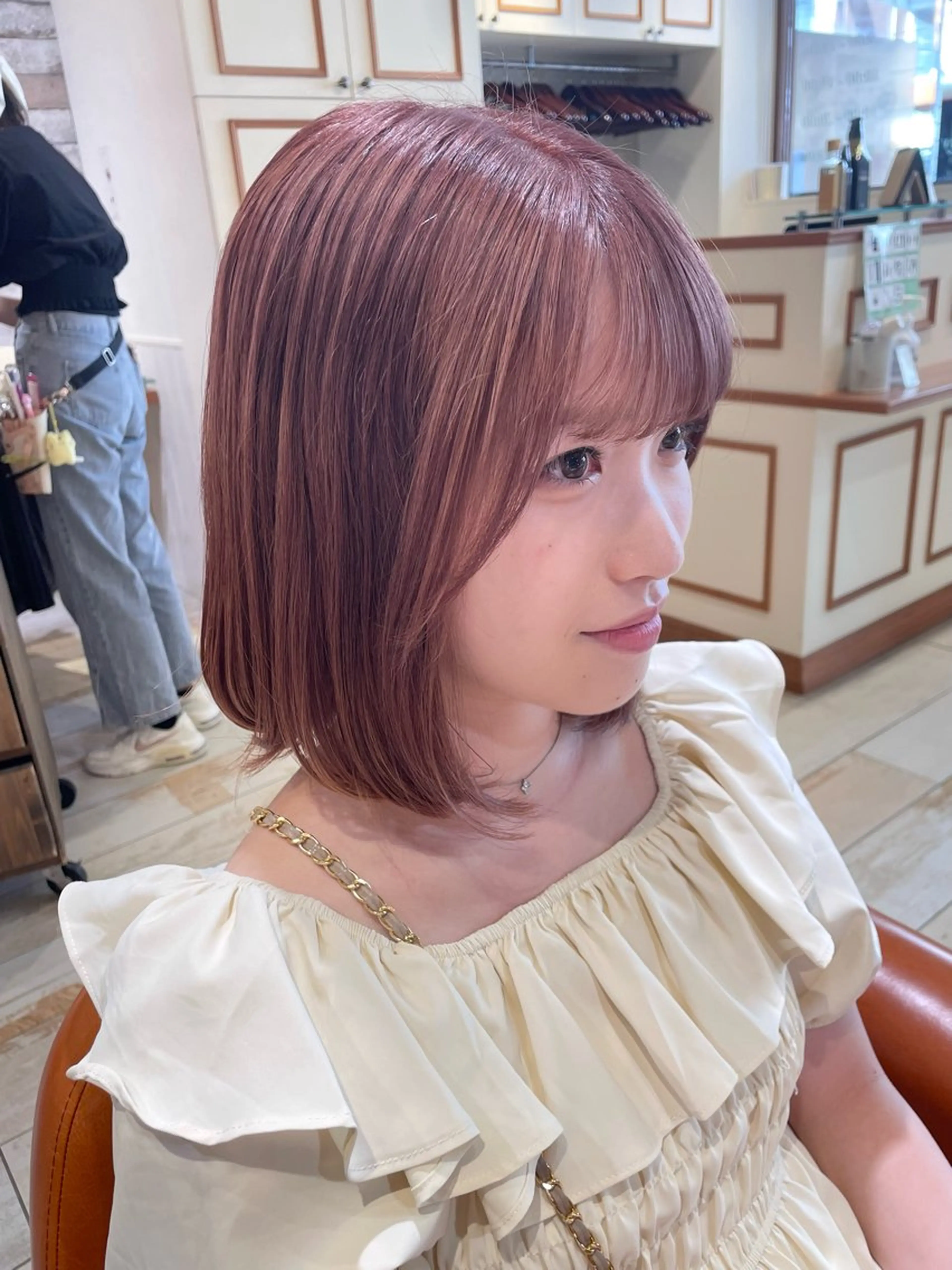 ミディアム カラー ブリーチ ケアブリーチ 清水　ちひろ ✄トップスタイリストのヘアスタイル