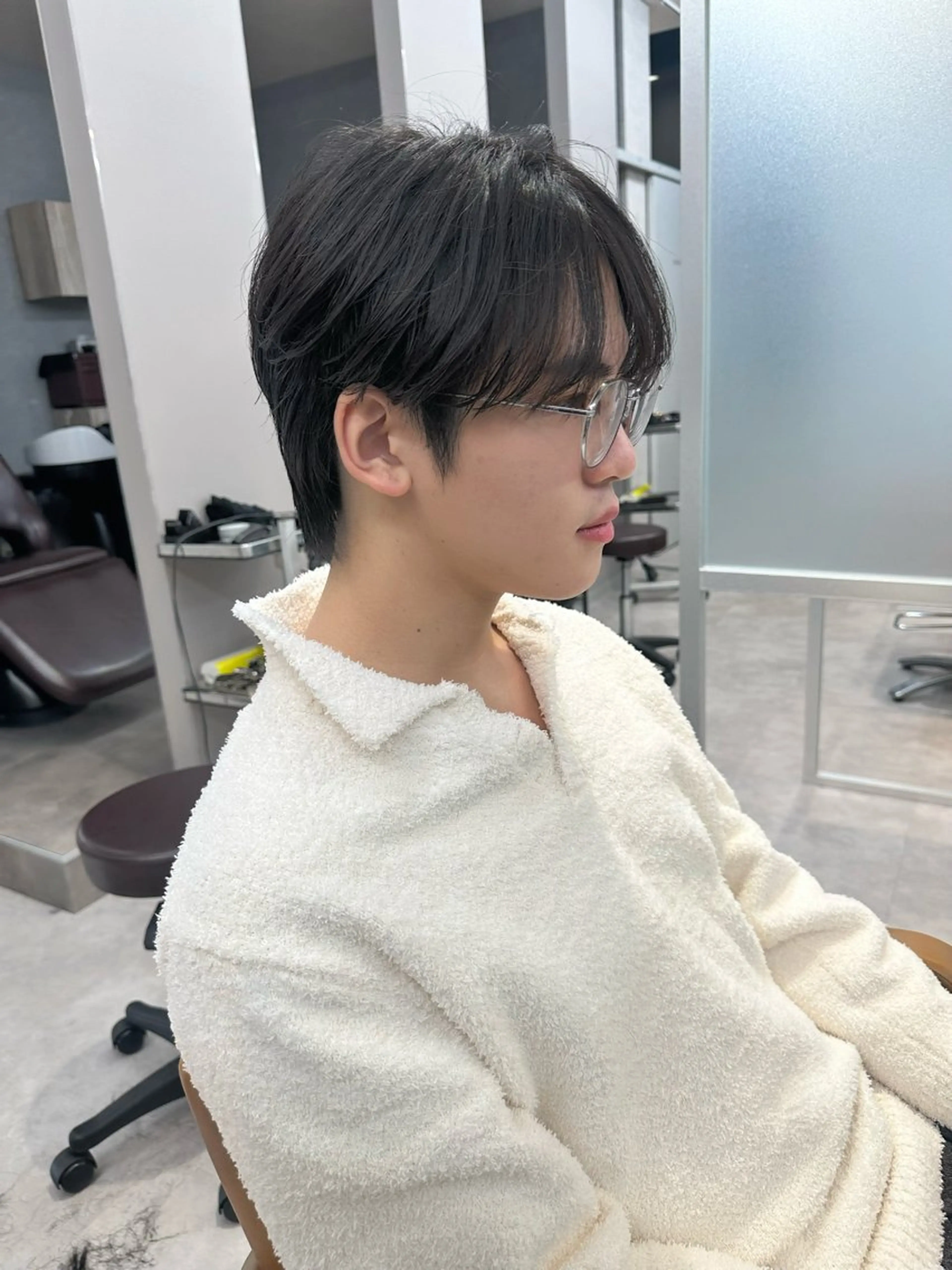 ショート メンズ かのん/メンズ毛流れ 特化/曲がる縮毛矯正のヘアスタイル