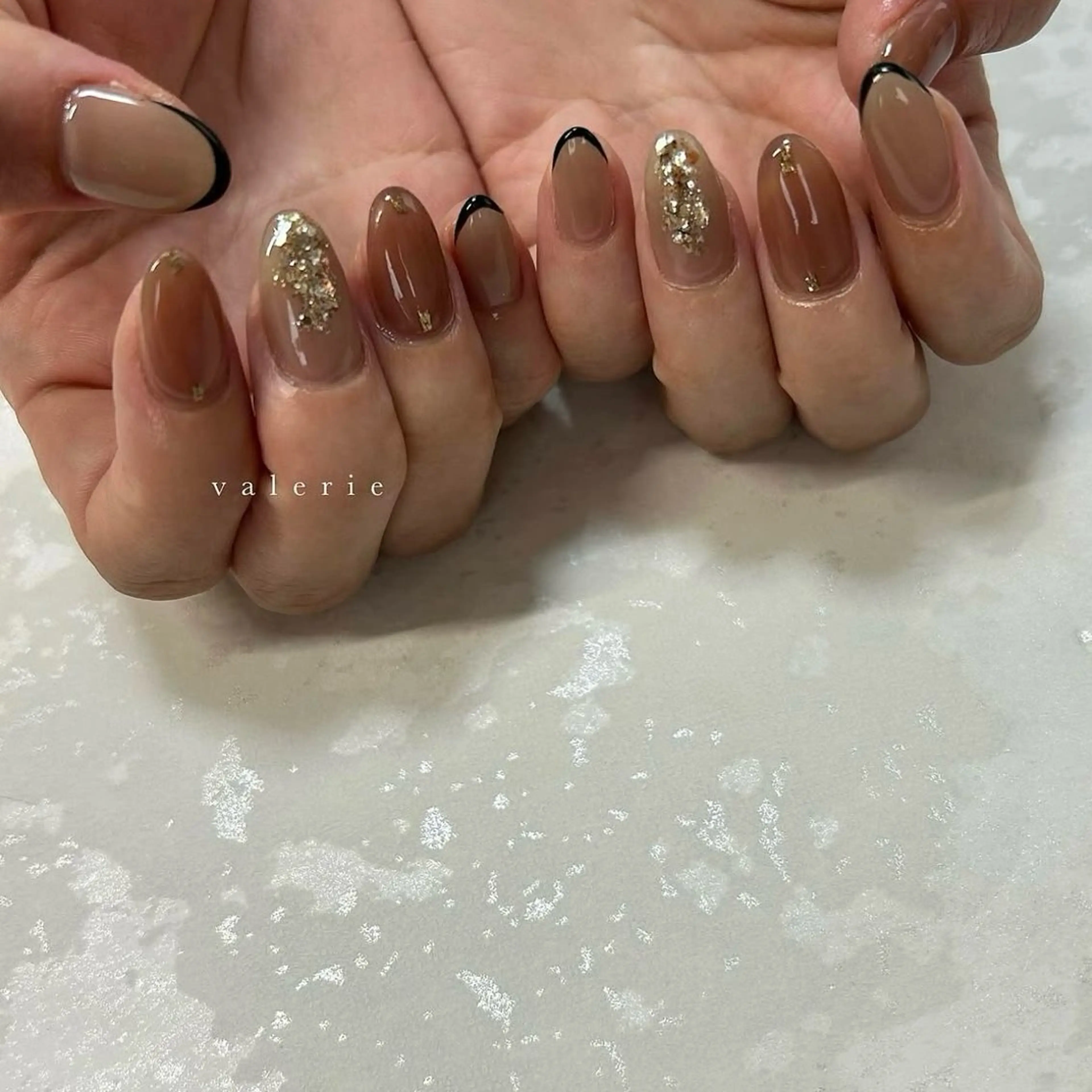 ミディアム valerie /  miyuのネイルデザイン