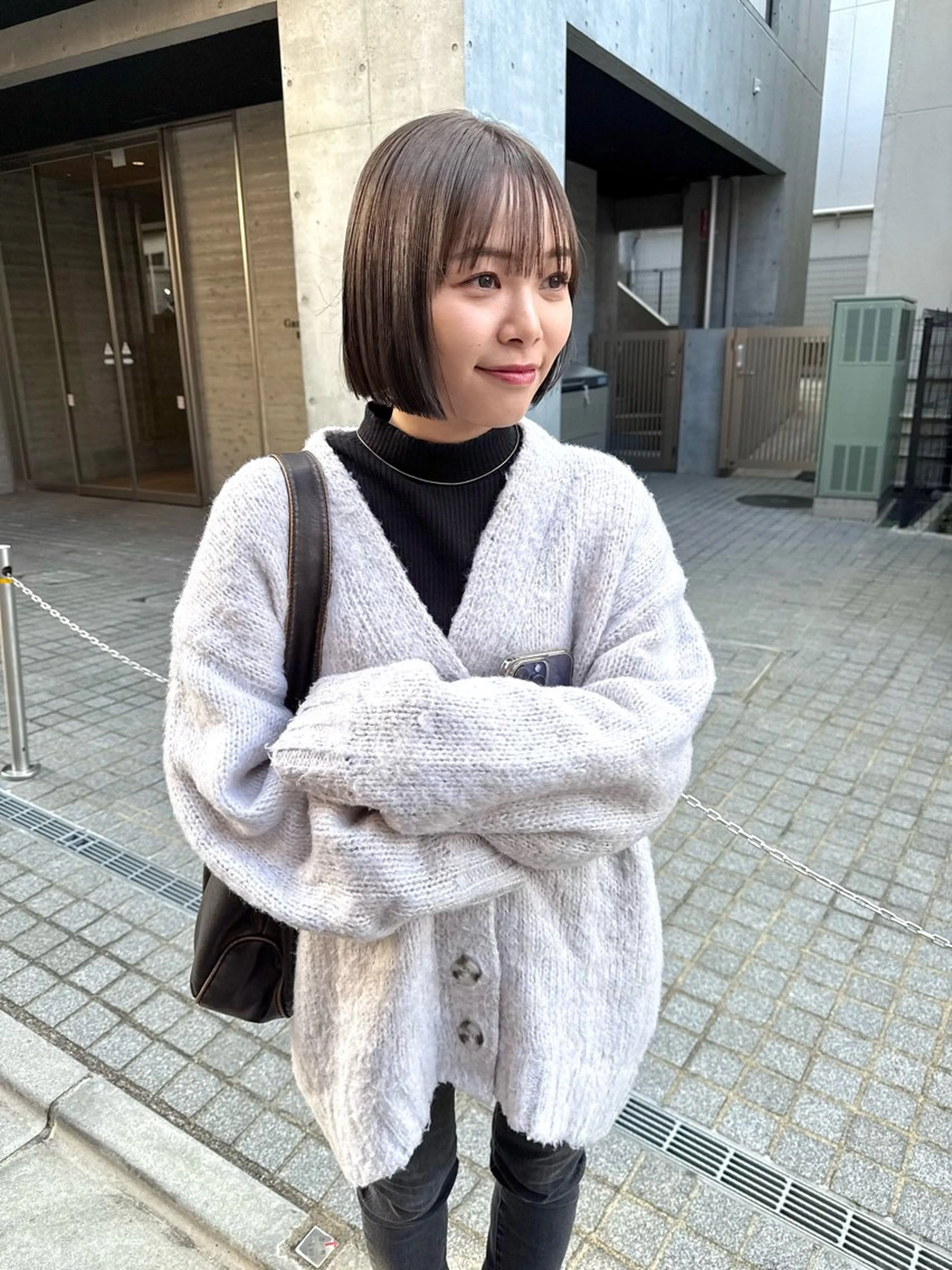 ショート カラー グレージュ オリーブグレージュ オリーブグレー カット ヘアカラー トリートメント パーマ/透明感カラー /ボブ/吉田一生のヘアスタイル