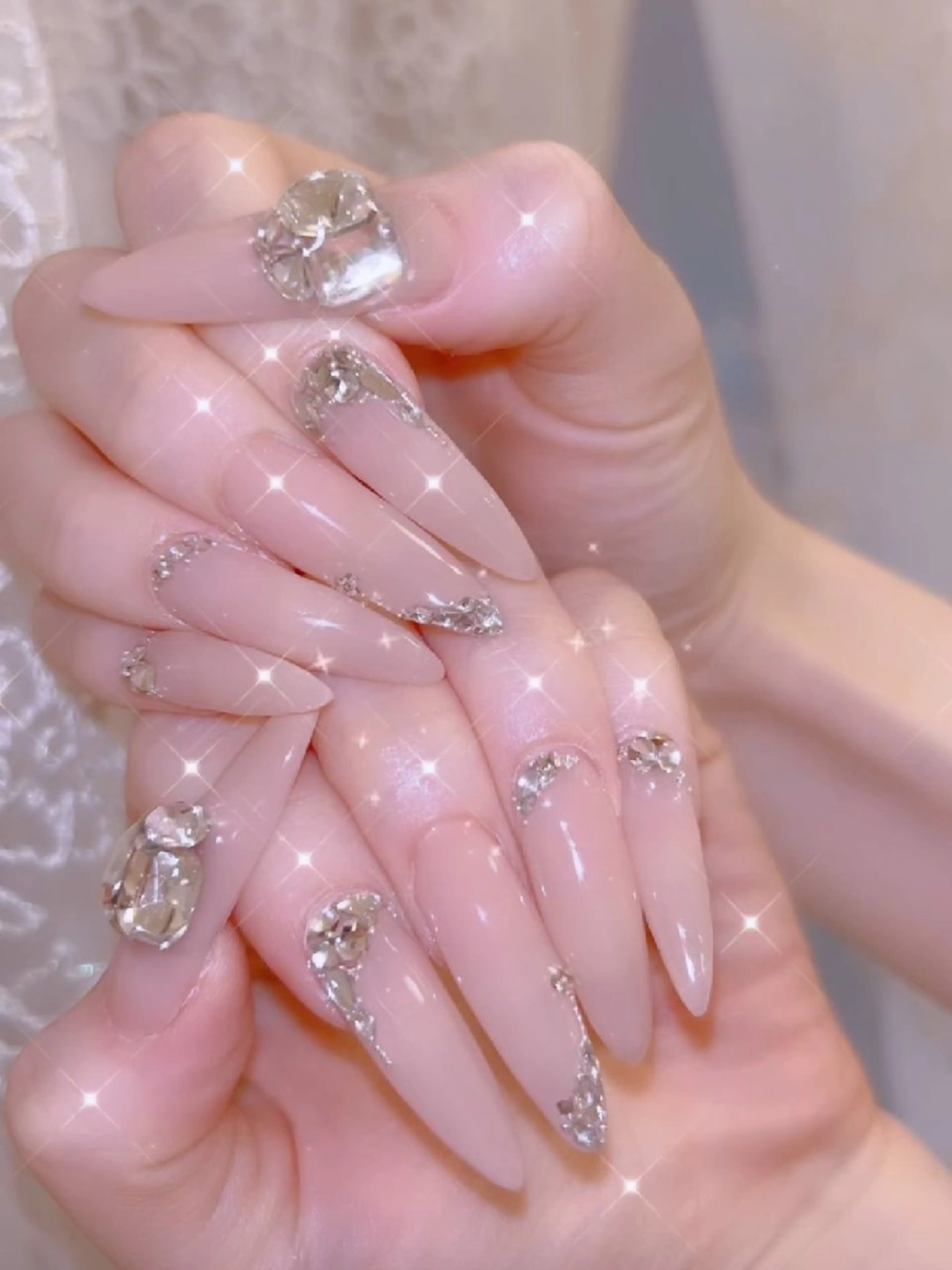ネイル 長さ出し ジェルネイル 韓国ネイル マグネットネイル ニュアンスネイル ハンドネイル I LOVE ME NAIL.｡.:*♡のネイルデザイン
