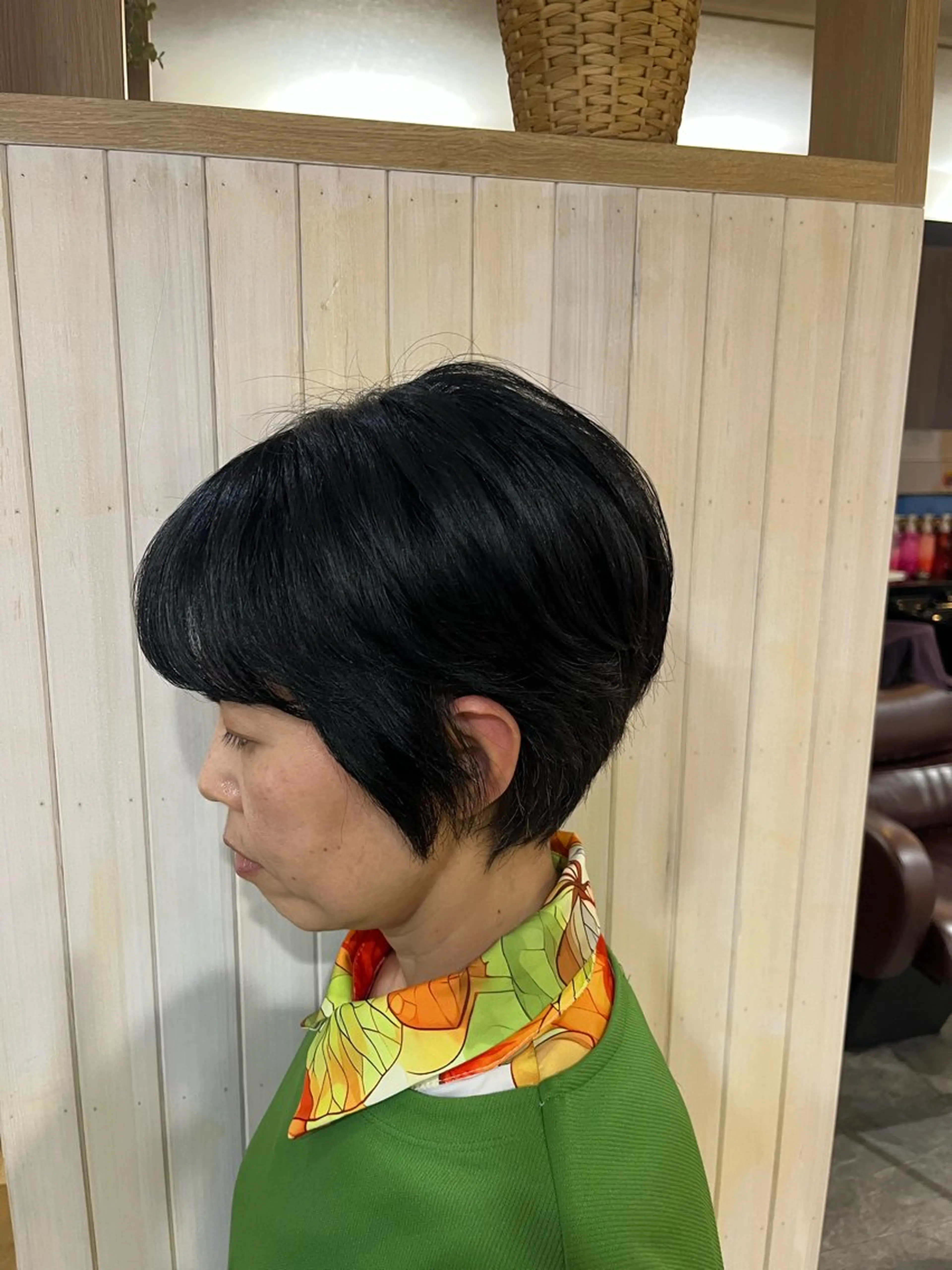 ショート 顔周りカット カット 安島(あじま) 慎(まこと)のヘアスタイル