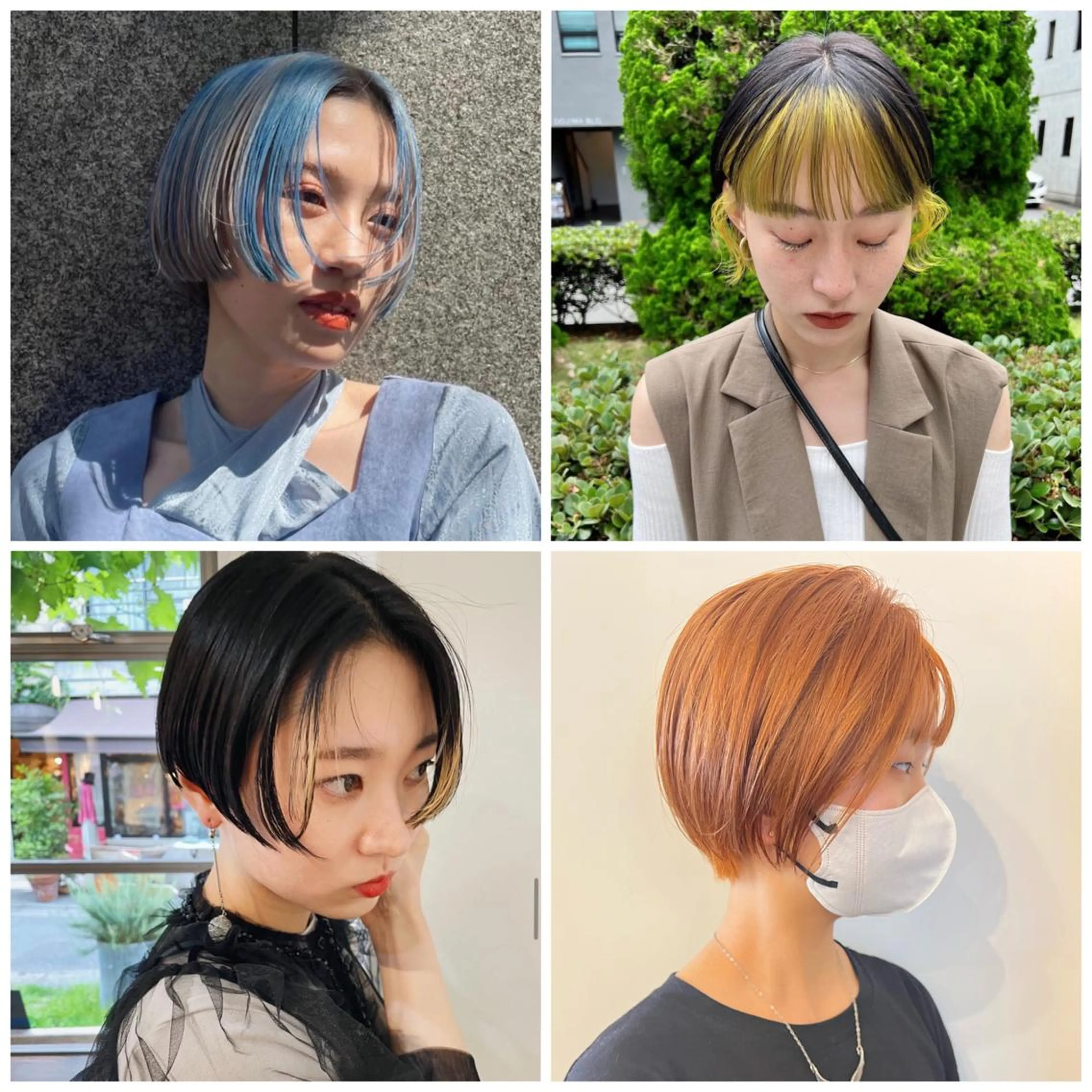 ショート カラー デザインカラー ショートヘア レイヤーカット/ 火ノ見🪡のヘアスタイル