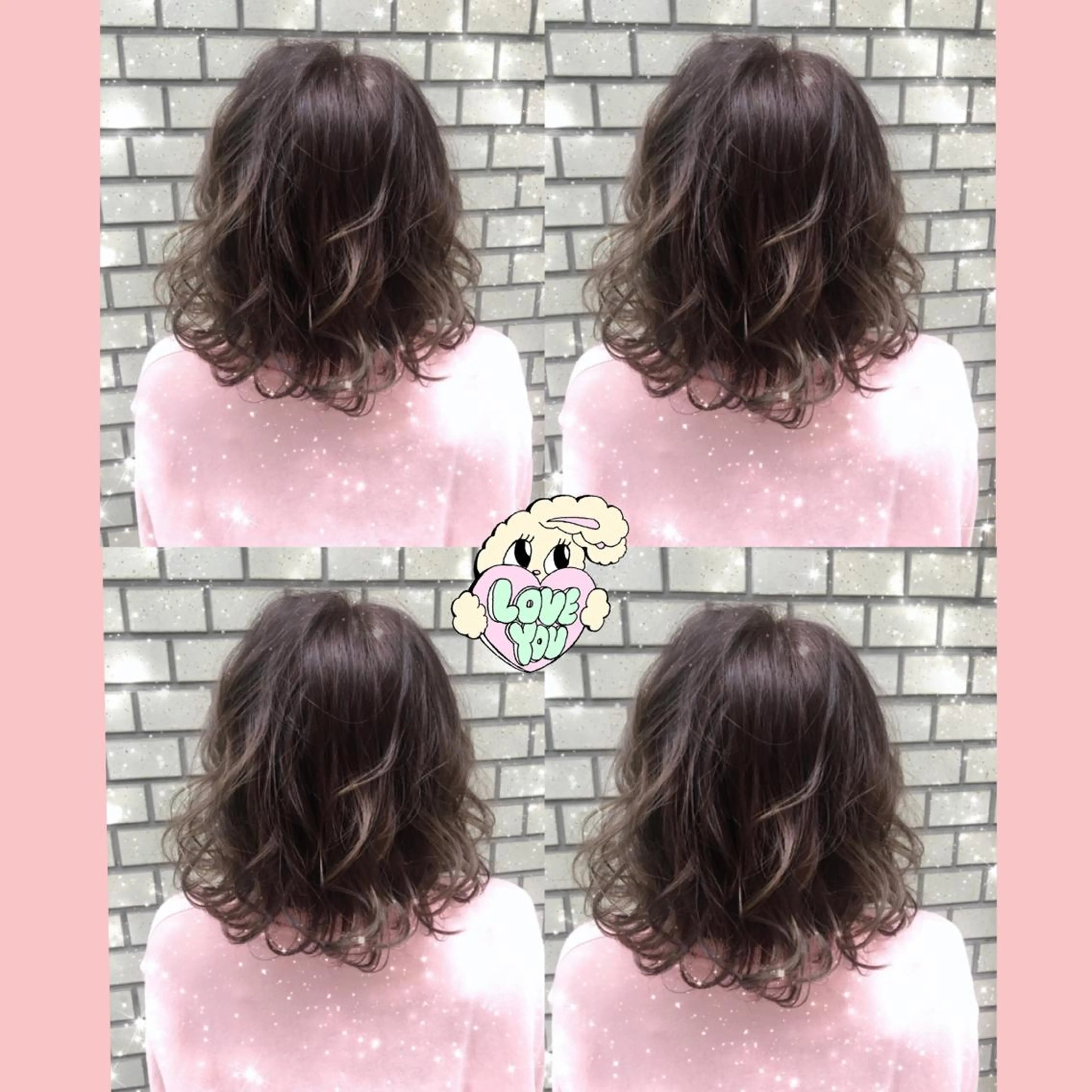 ショート ミディアム カラー ブルーカラー イルミナカラー 外ハネヘア 韓国ヘア得意❤︎森澤 悠佳のヘアスタイル