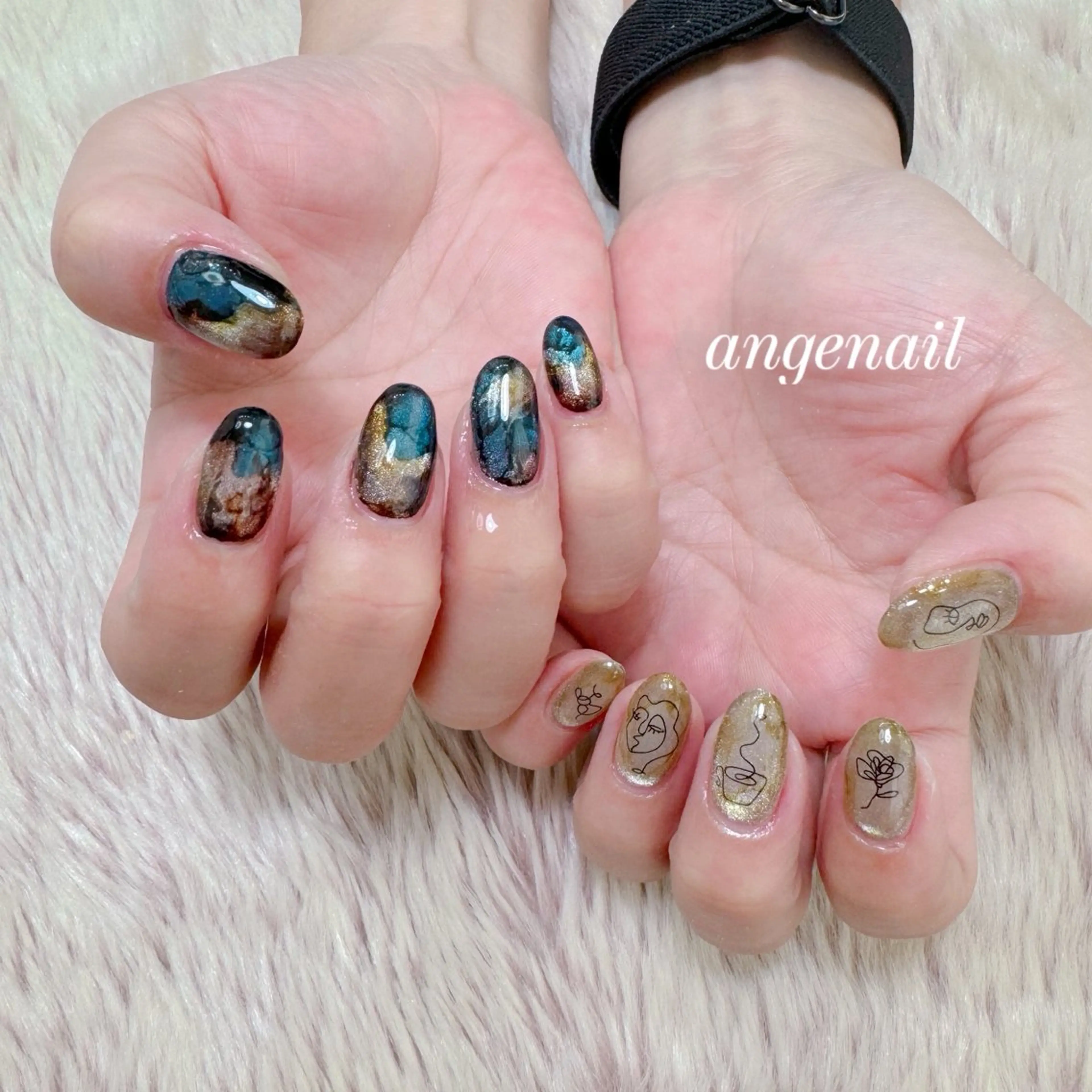 ネイル ハンドネイル オーナーネイリスト MAKIのネイルデザイン