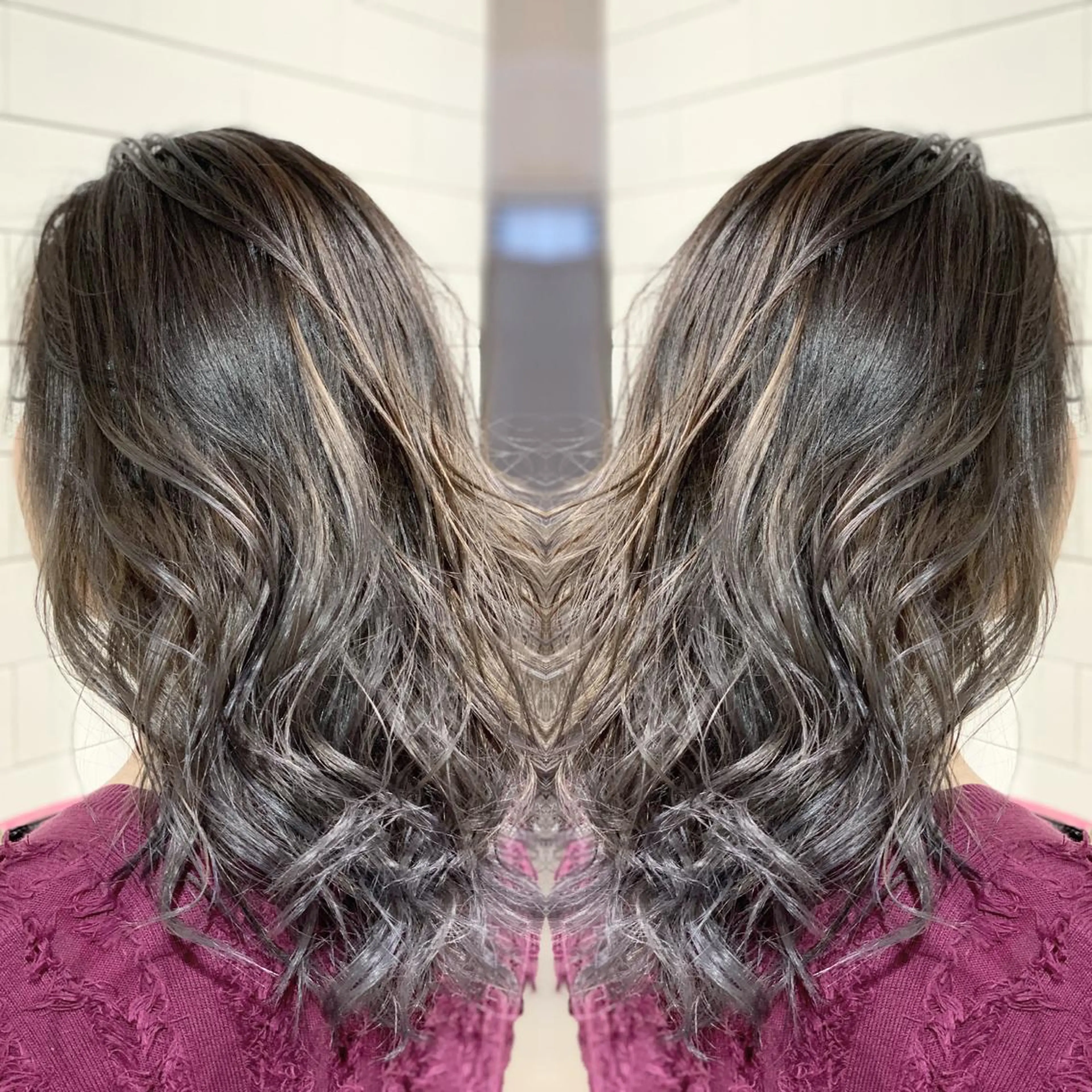 ミディアム カラー パーマ ヘアアレンジ メンズ キッズ ネイル マツエク・マツパ ヘアカラー 髪質改善×ハイトーン 中田啄也のヘアスタイル