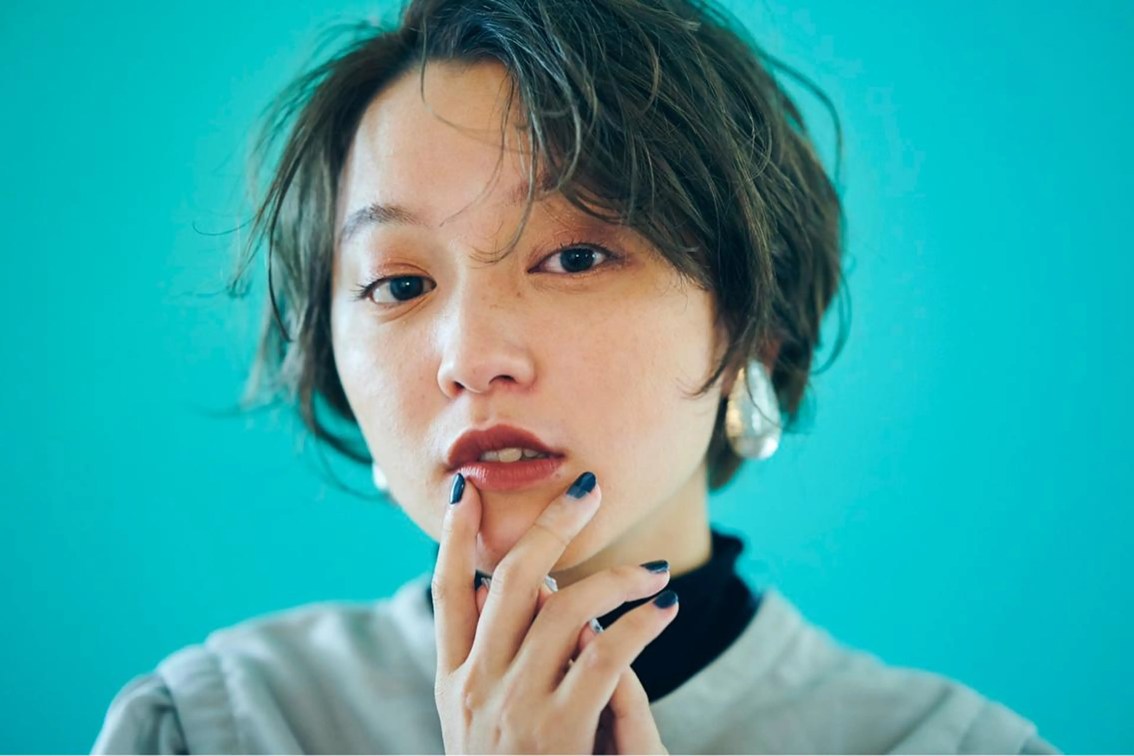 ショート カラー パーマ カット パーマ MaNO🍬 ミユウのヘアスタイル