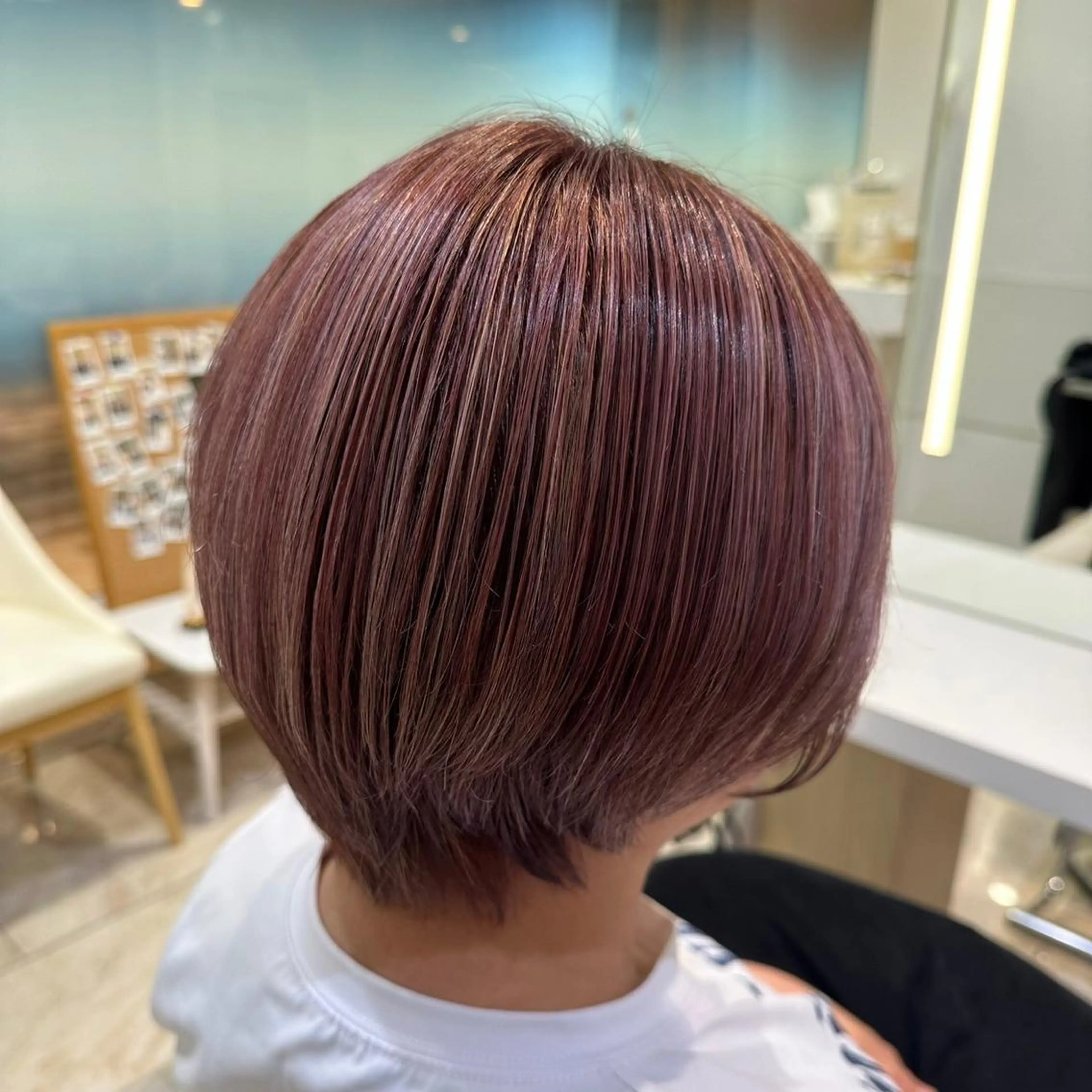 ショート カラー ヘアカラー トリートメント はるか/透明感暗髪 /ヘアアレンジ🤍のヘアスタイル