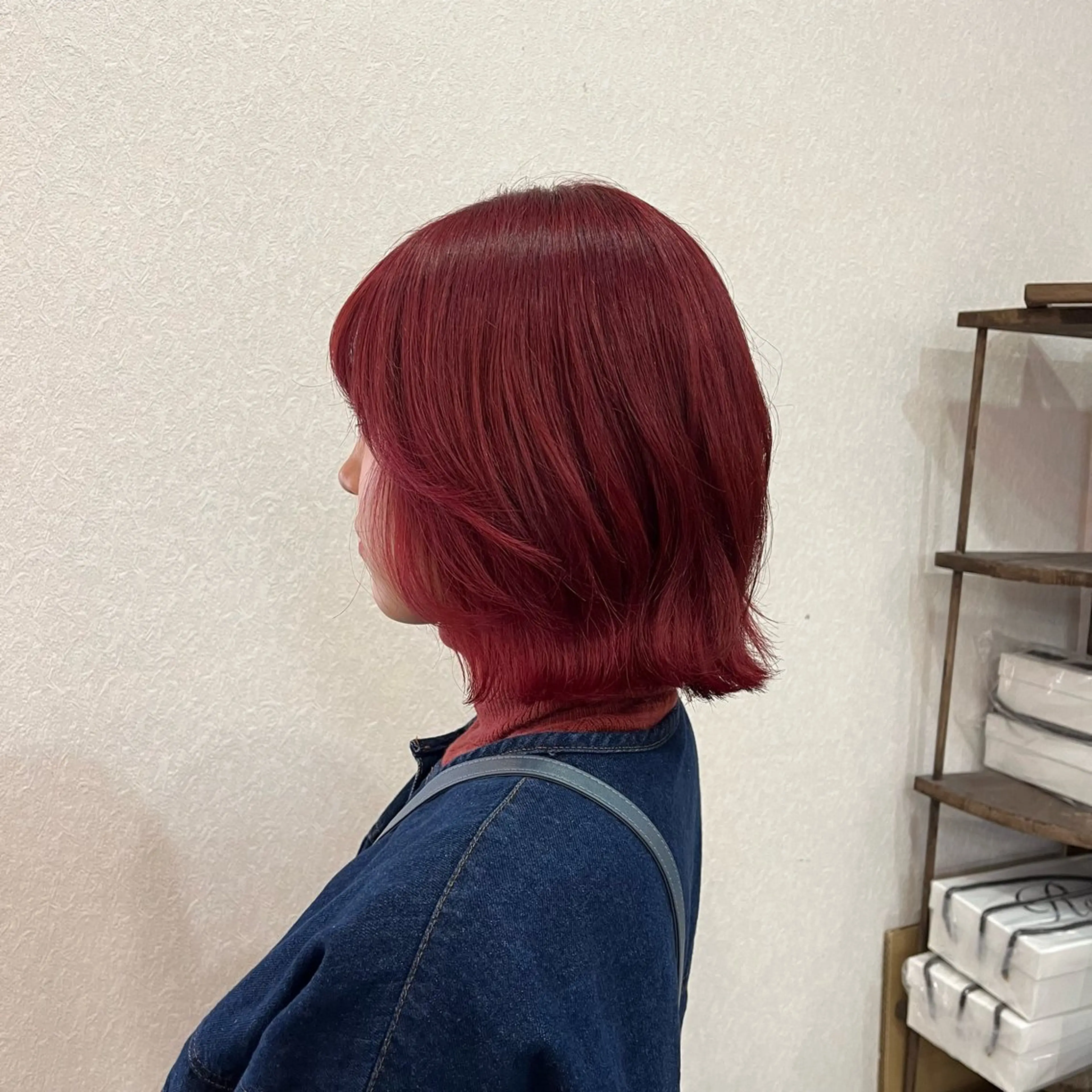 ミディアム カラー ダブルカラー ヘアカラー トリートメント 教野 真央のヘアスタイル