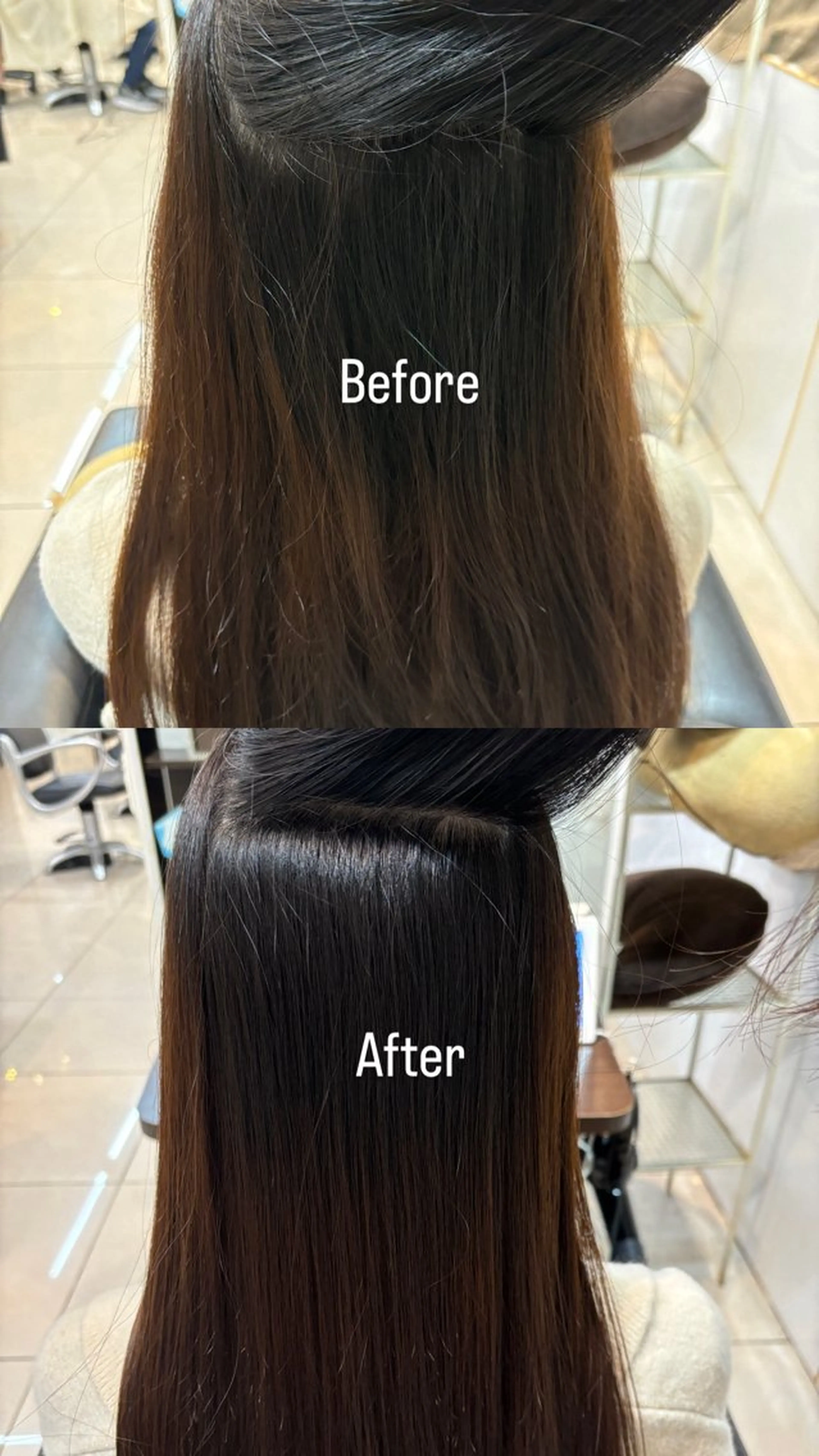 ロング 縮毛矯正 Riko 🎀🍪のヘアスタイル