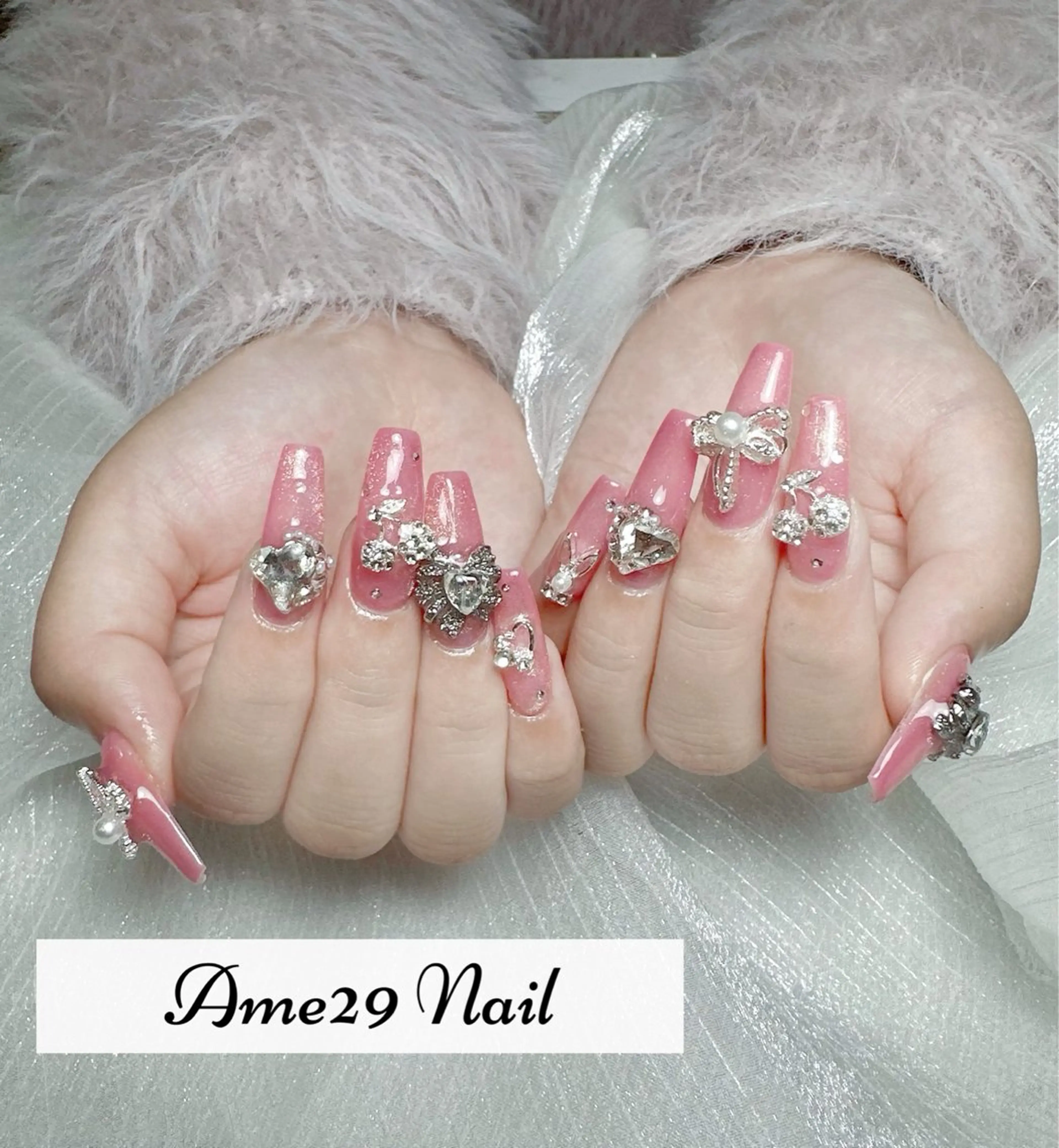 ネイル スカルプネイル AME29 Nail ネイルサロンのネイルデザイン
