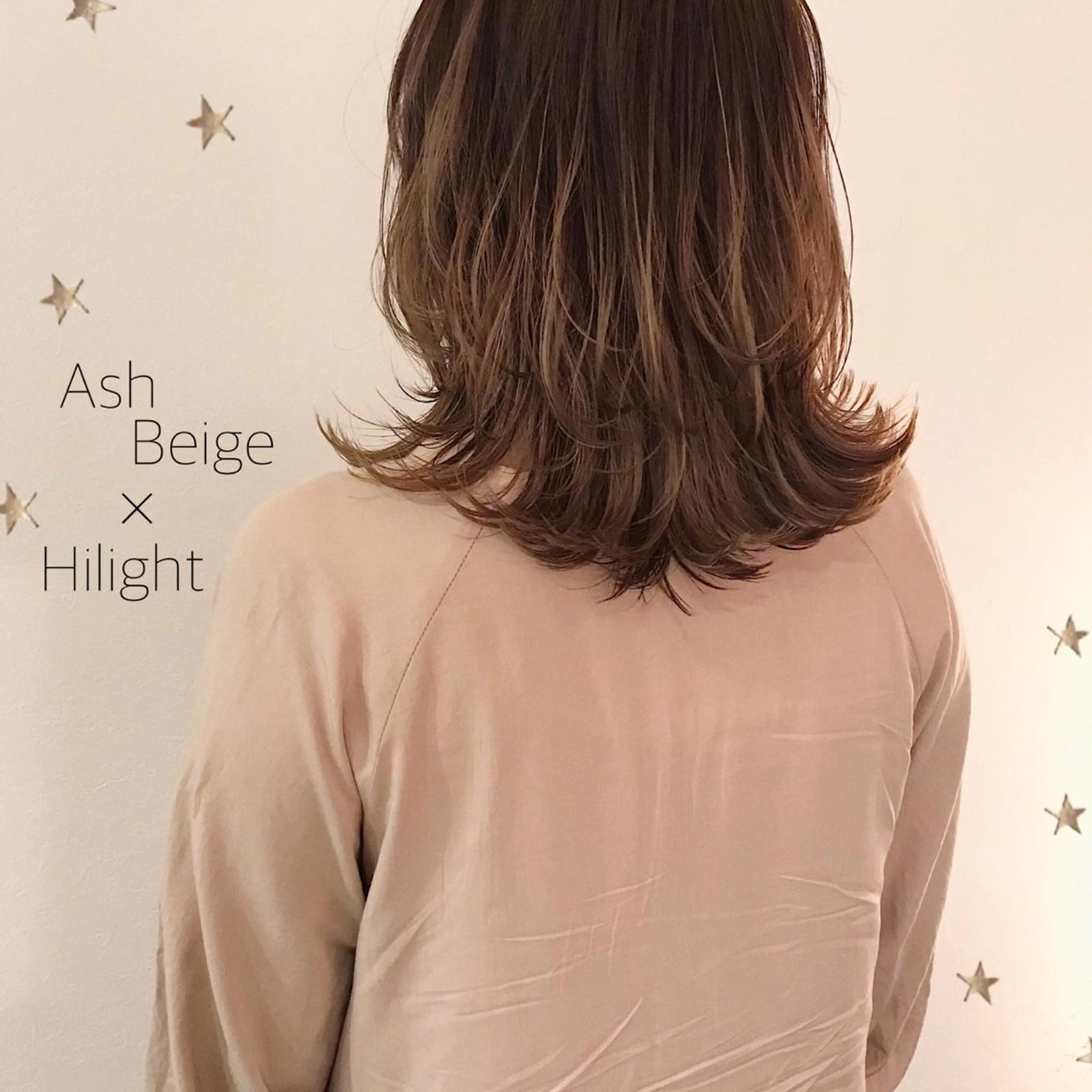 ミディアム カラー 市川 千夏のヘアスタイル